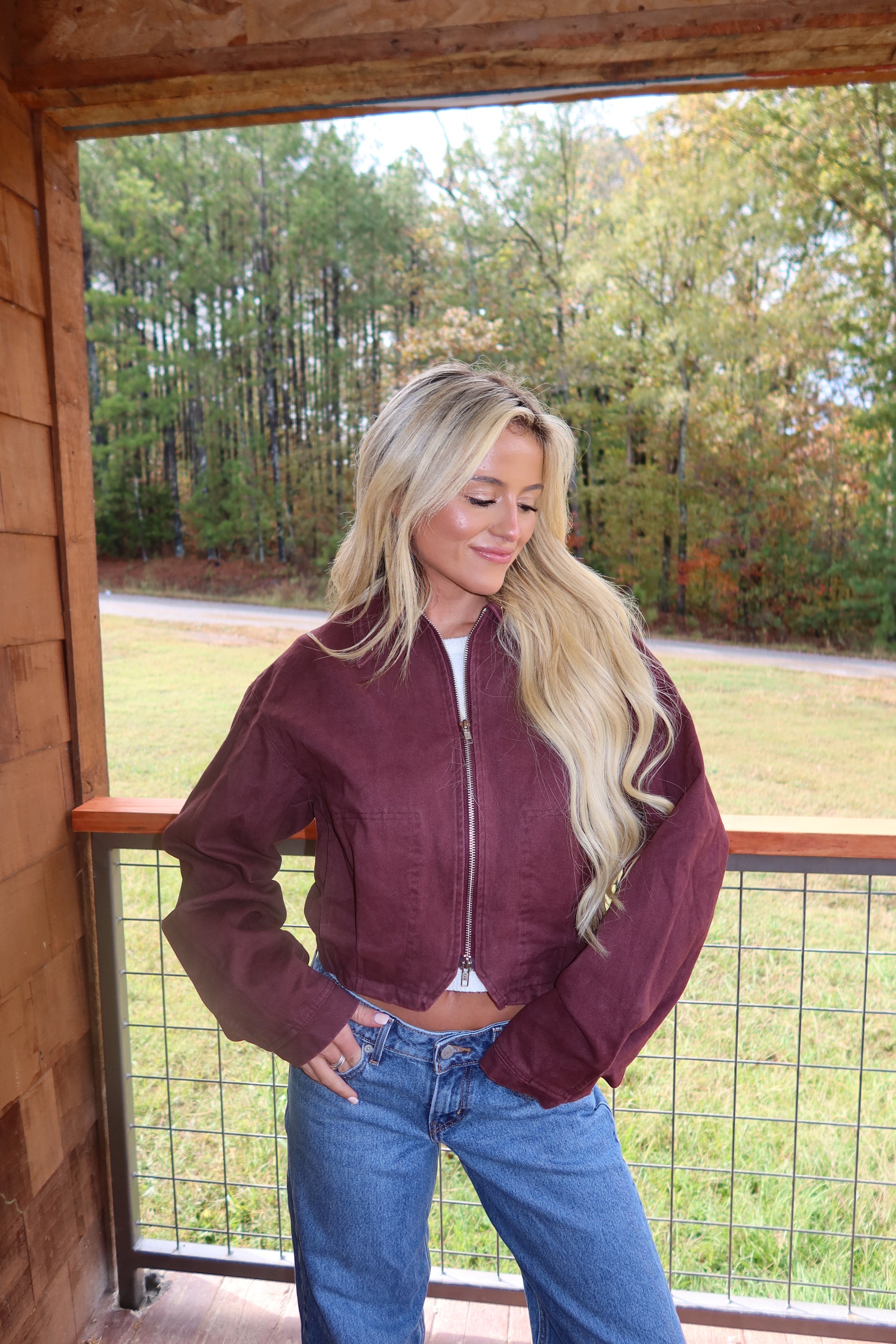 Midnight Merlot Bomber Jacket