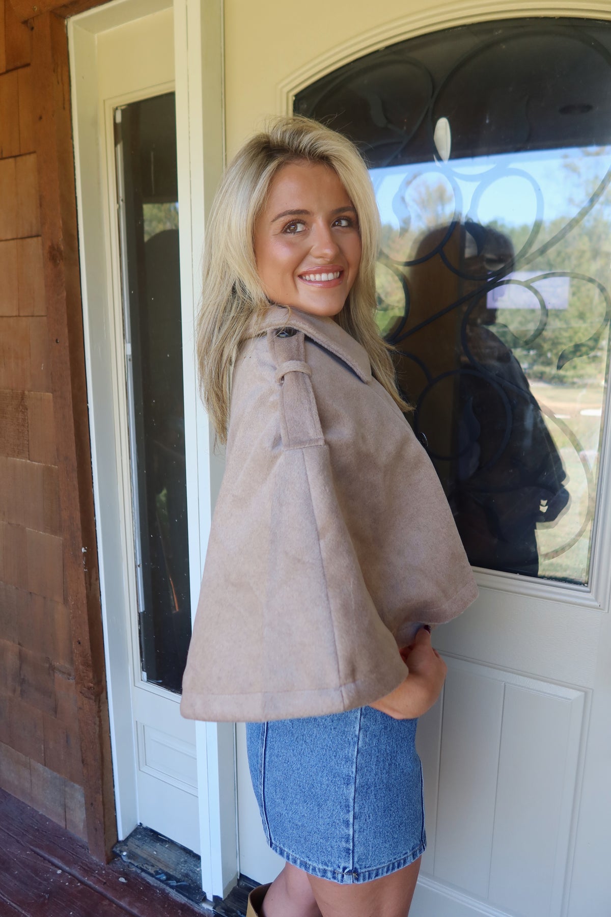Brittany Short Cape Coat