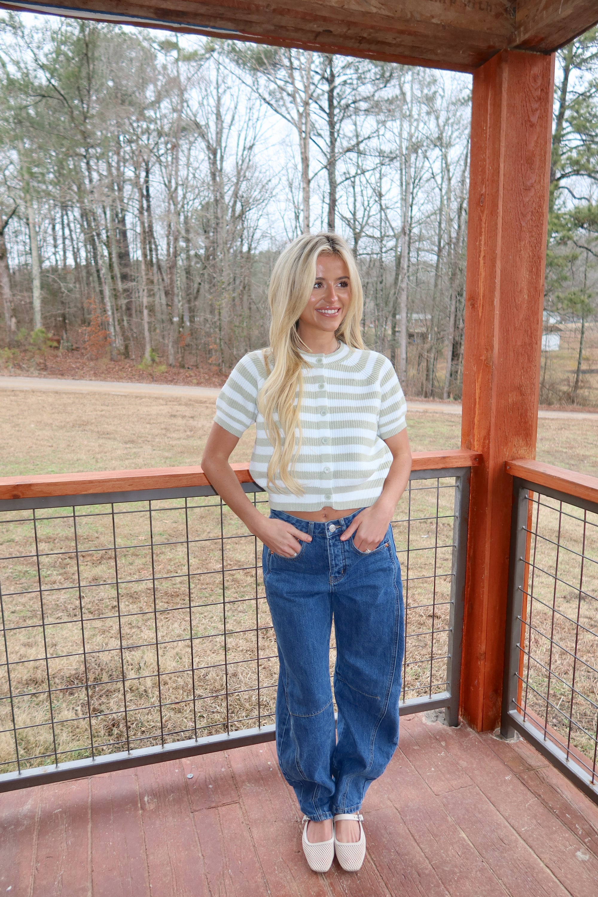 Winnie Stripe Cardigan