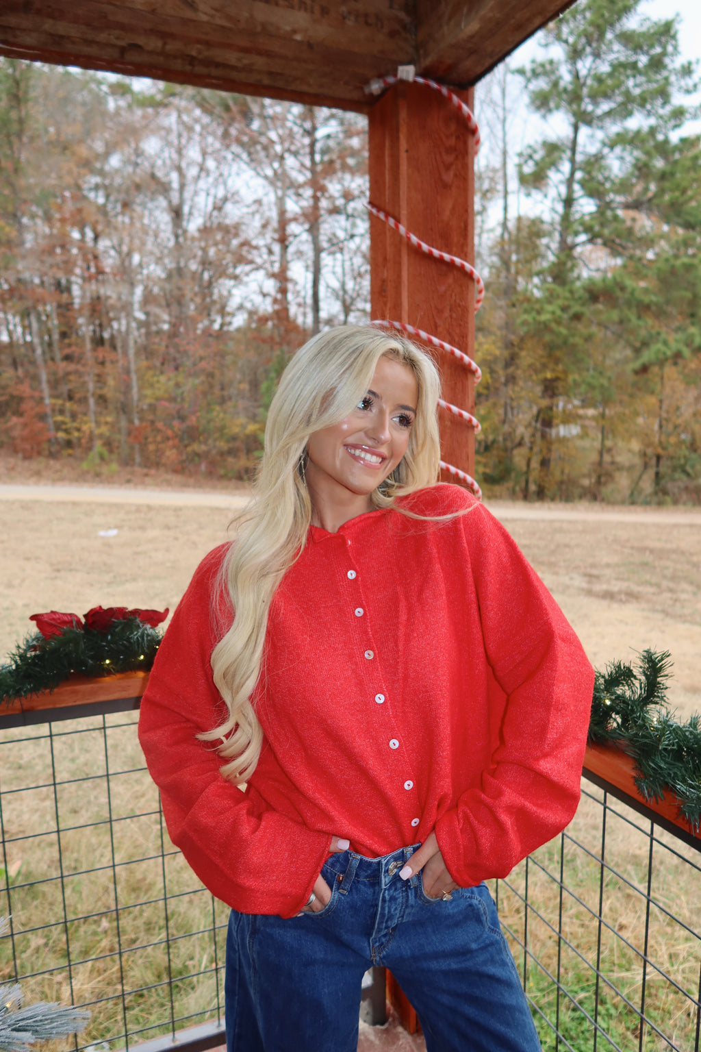 Clara Cardigan (Red)