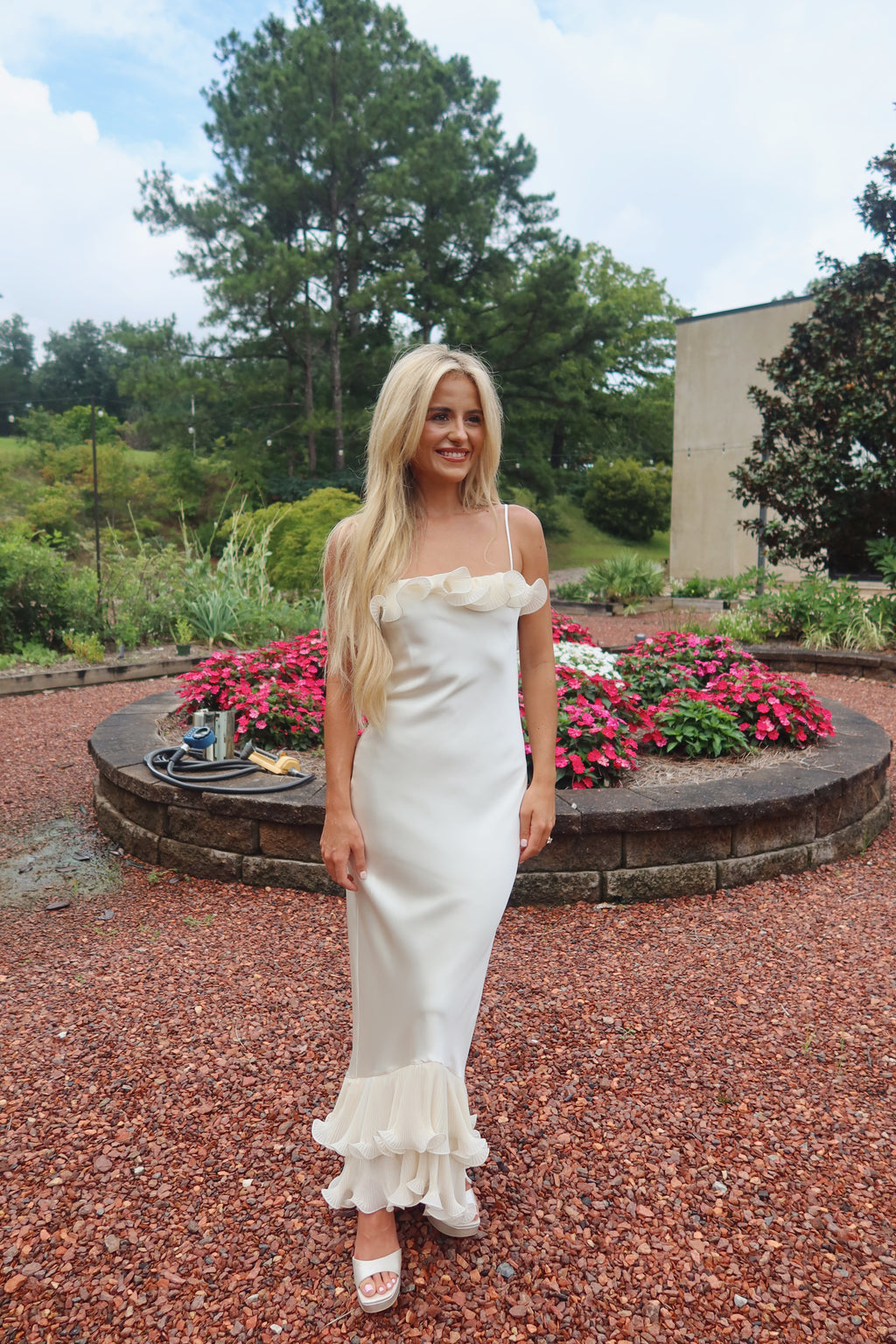 The Fleur Maxi Dress (ivory)