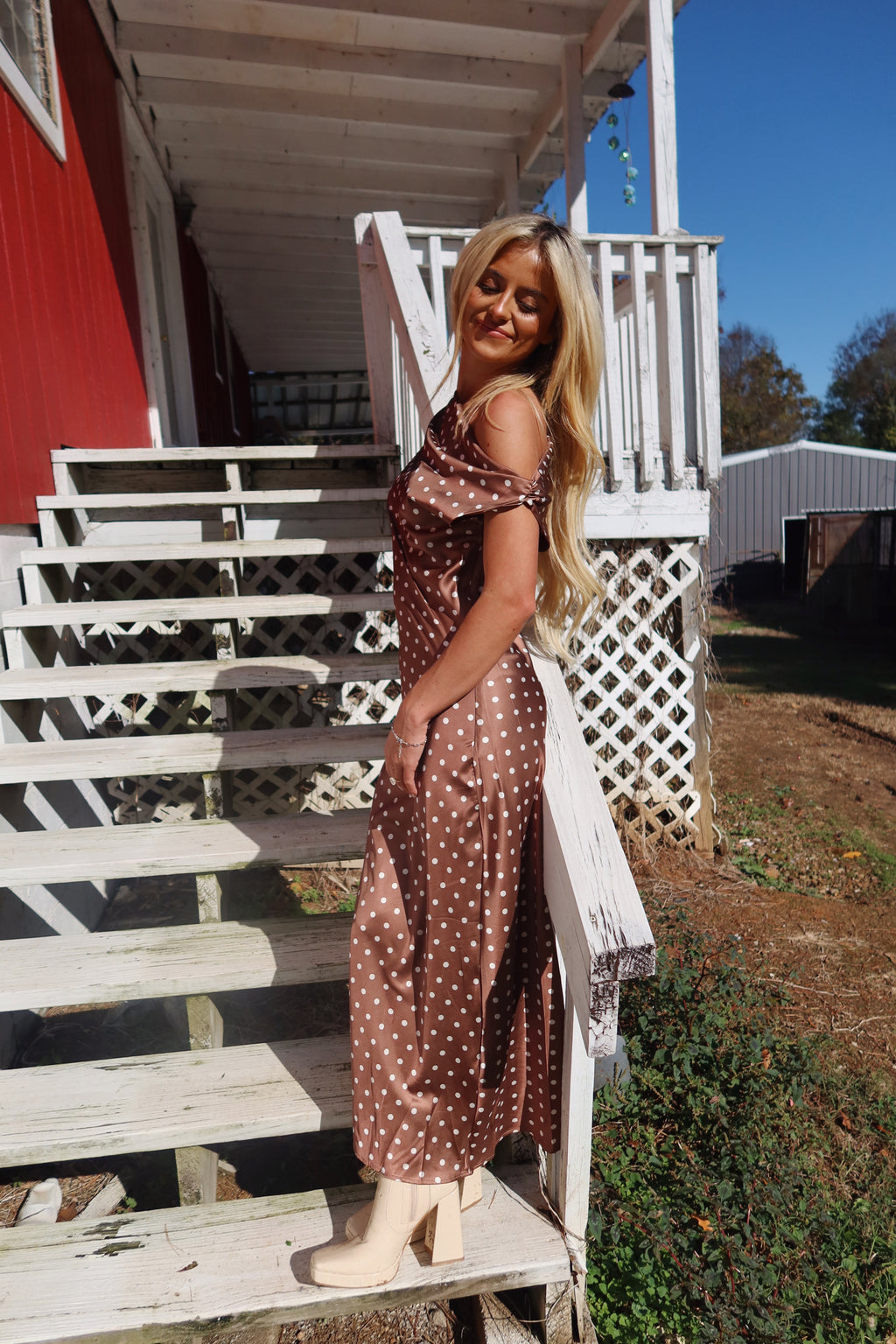 Evelyn Satin Maxi Dress