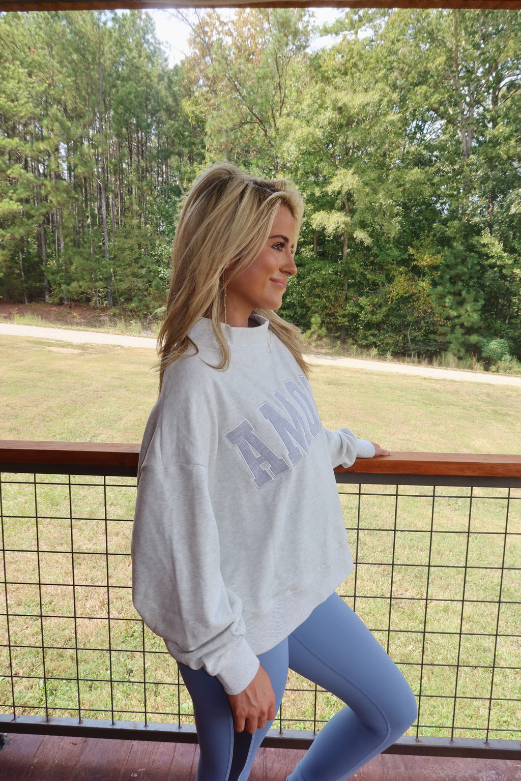 “Amour” Oversized Mockneck