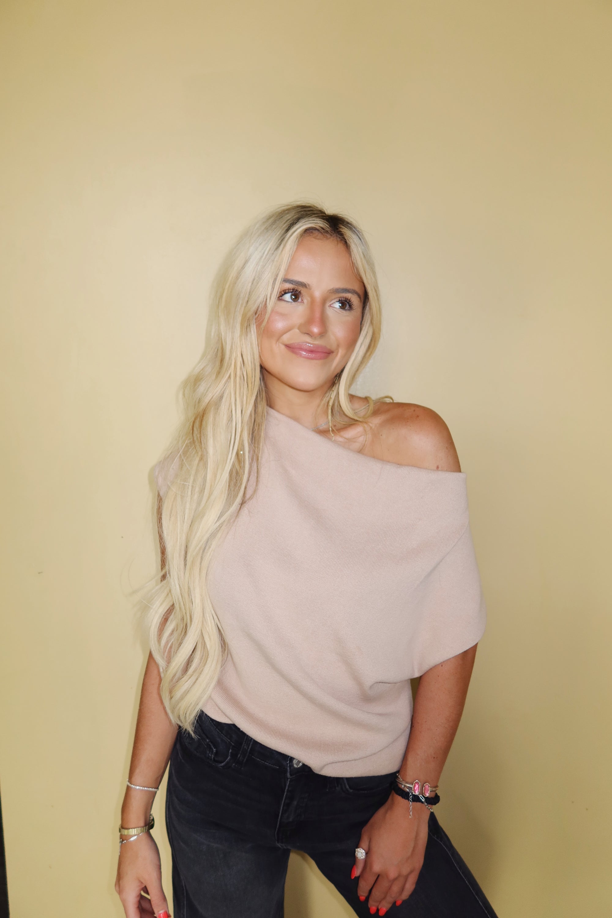Spice Cowl Neck Knit Top