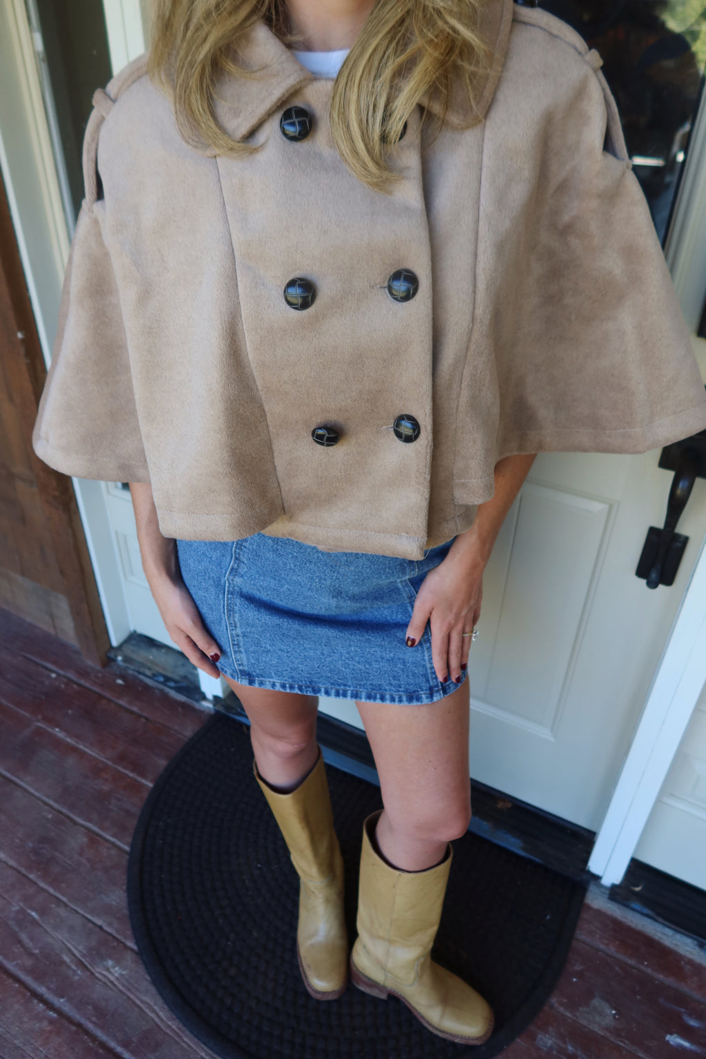 Brittany Short Cape Coat