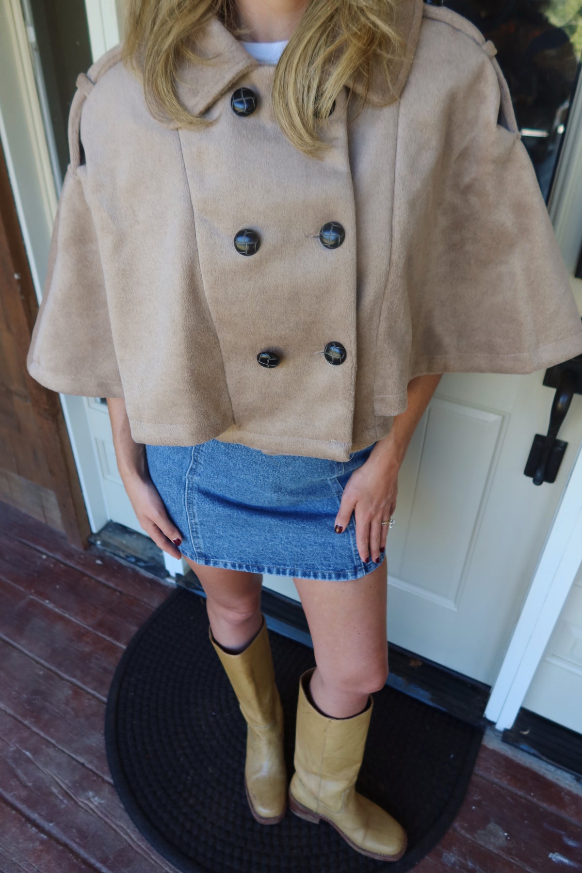 Brittany Short Cape Coat
