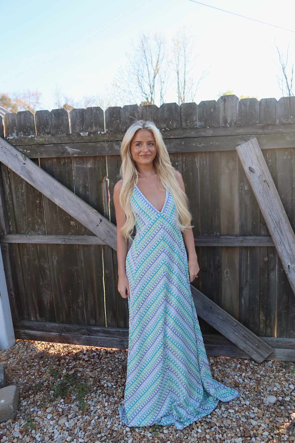 The Santorini Nights Maxi Dress