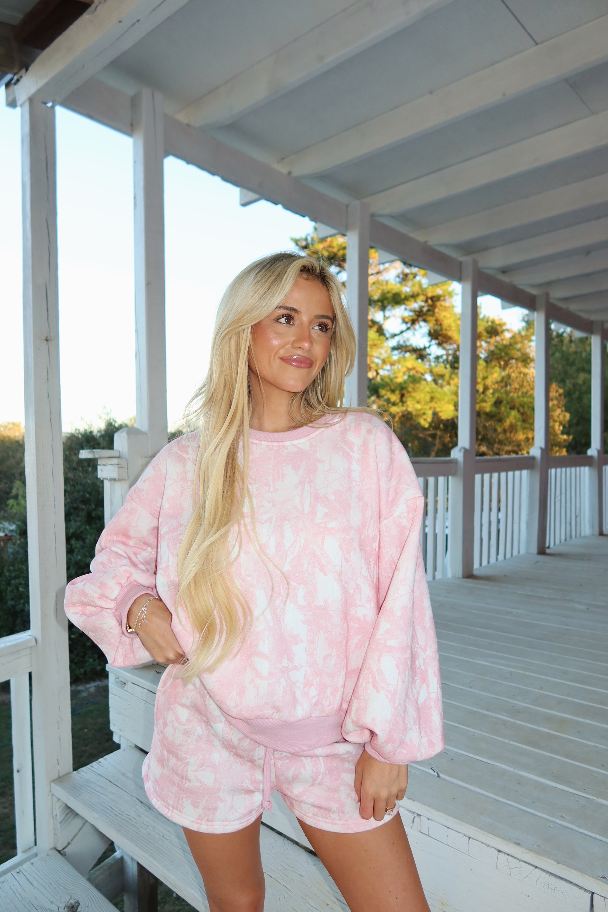 Woodland Camo Sweatshirt (PINK)