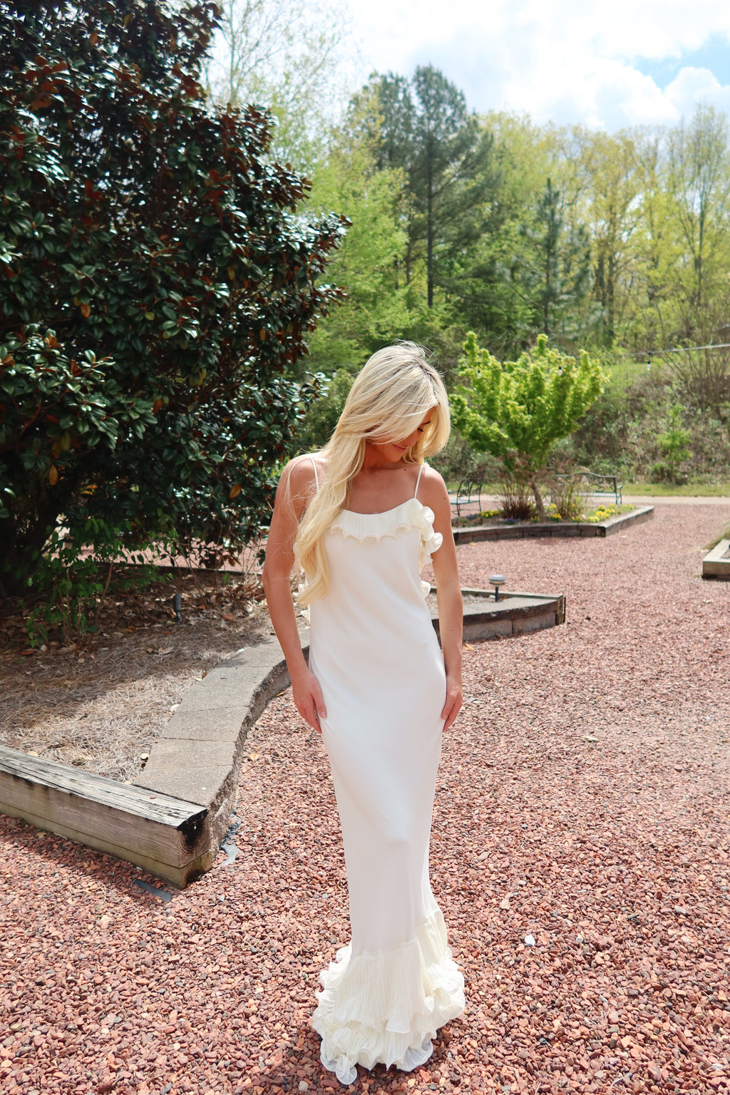 The Fleur Maxi Dress (ivory)