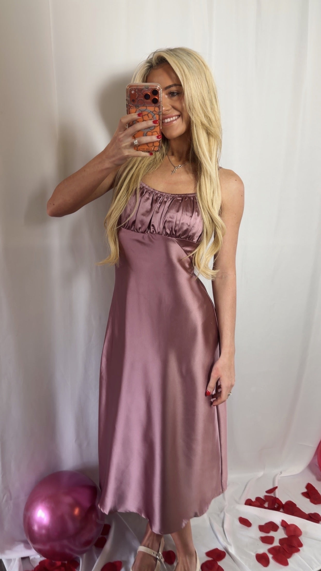 Date Night Slip midi dress