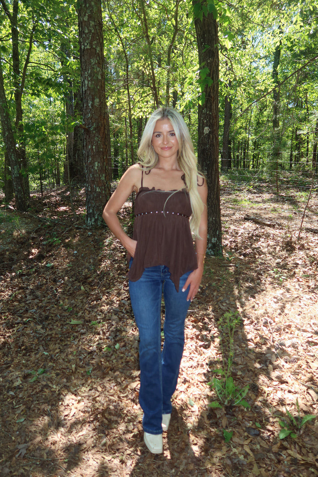 Gema Studded Cami Top