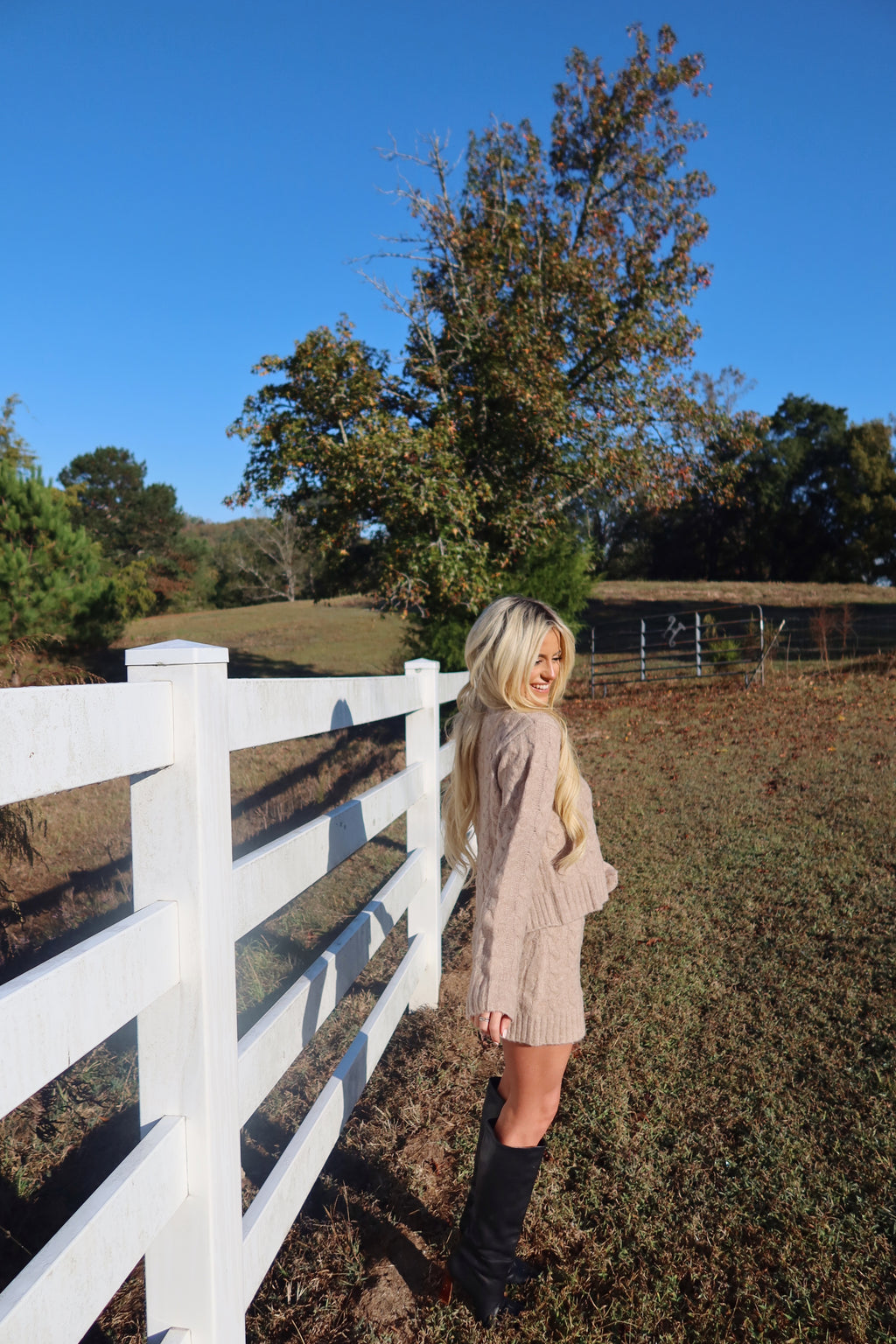 The Thankful Cable Knit Set