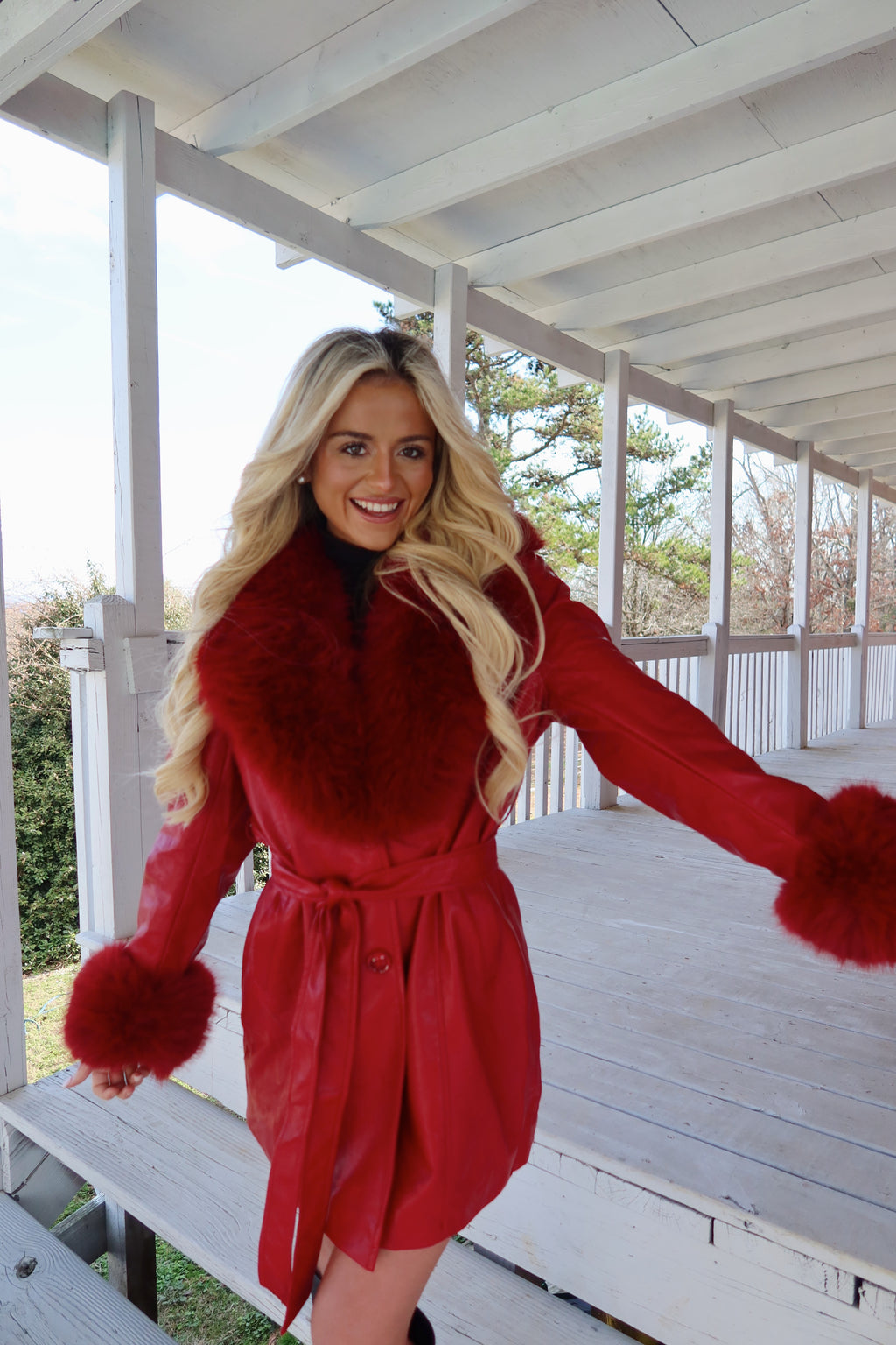 Stacy Fur Trim Jacket