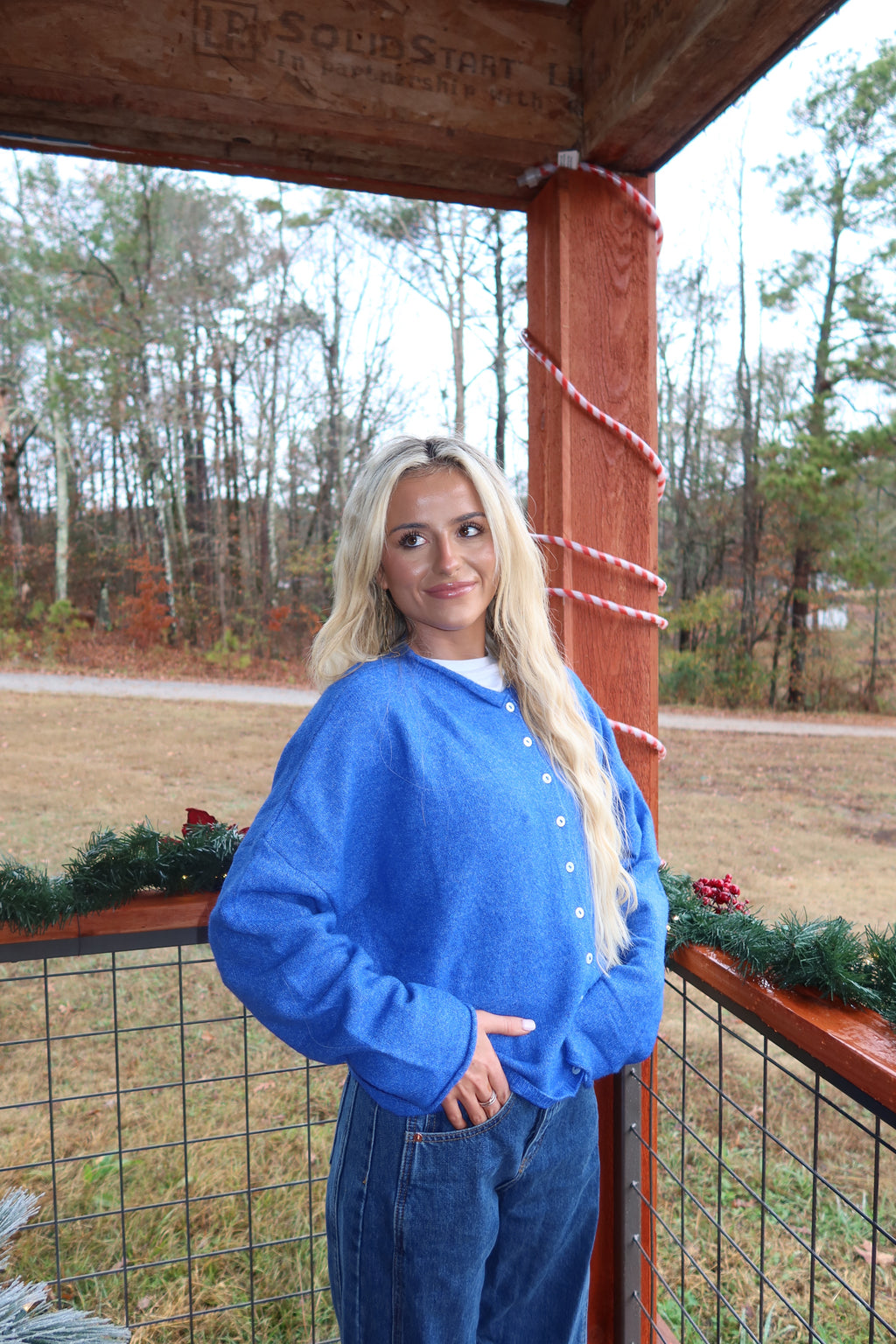 Clara Cardigan (Blue)