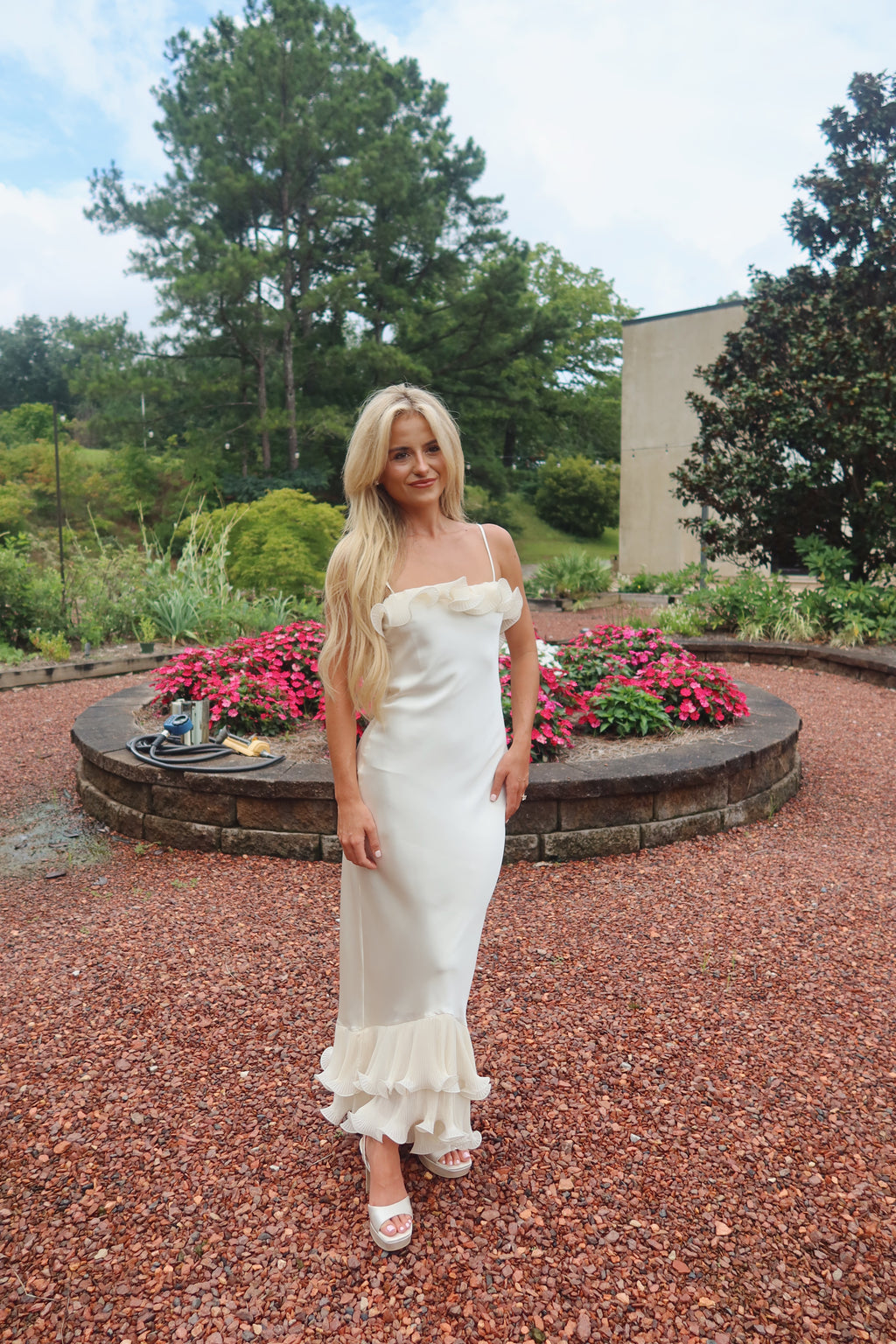 The Fleur Maxi Dress (ivory)