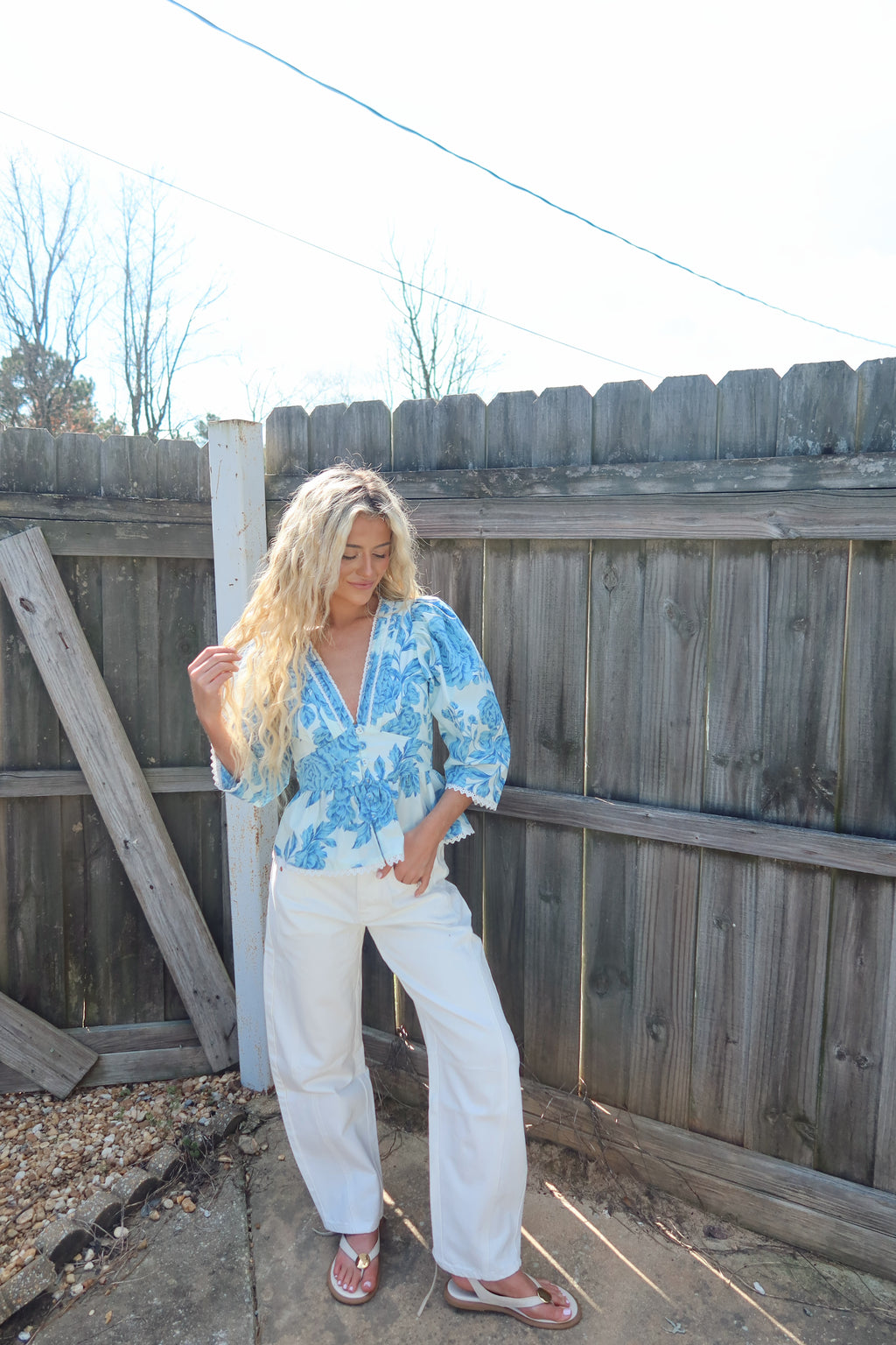 Ana Floral Puff Sleeve Blouse