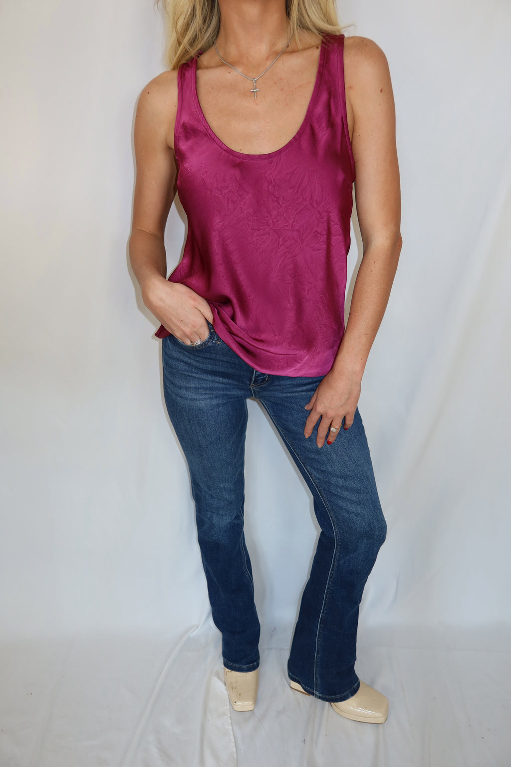 Bree Crushed Satin Top