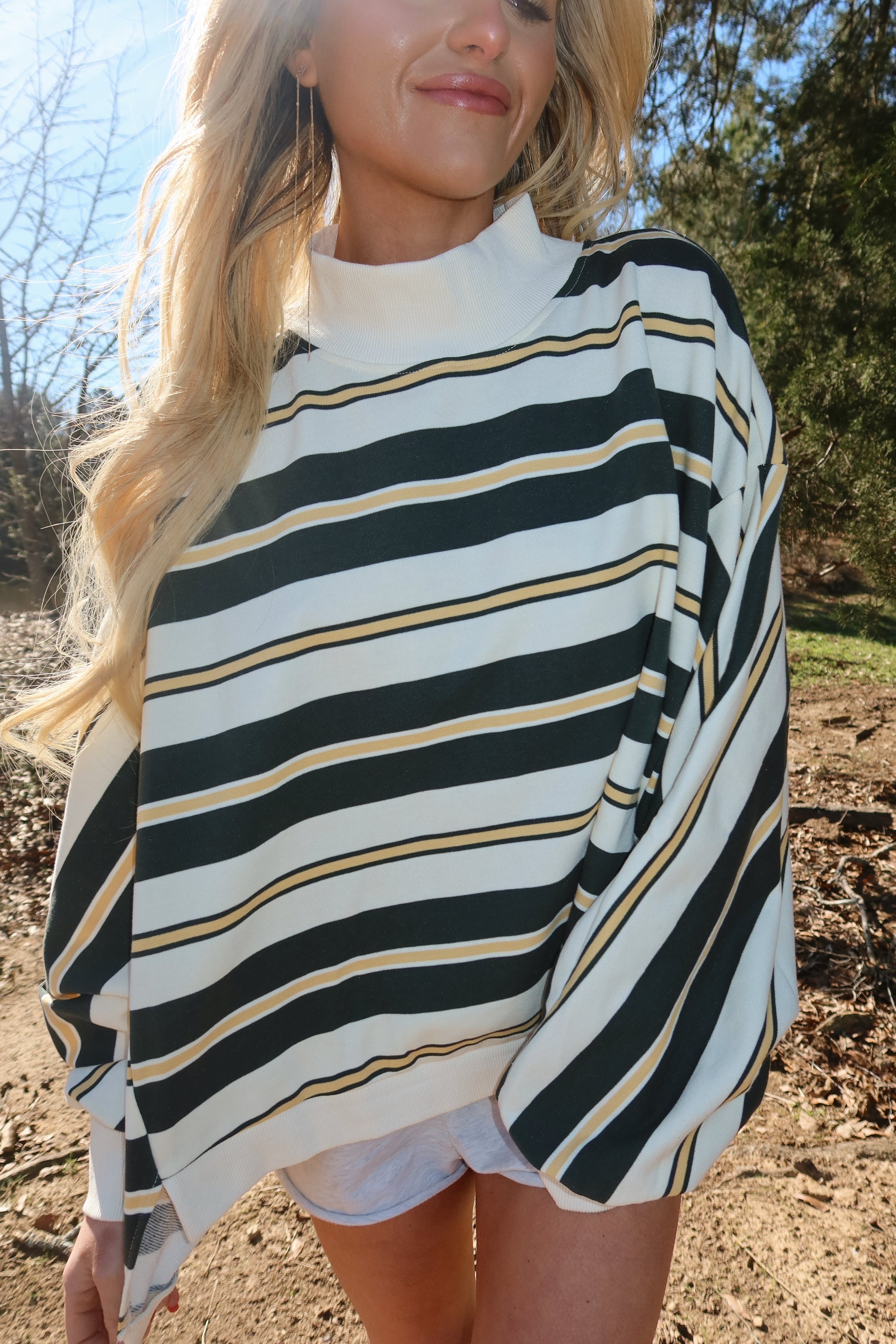 Varsity Mock Neck (Green)