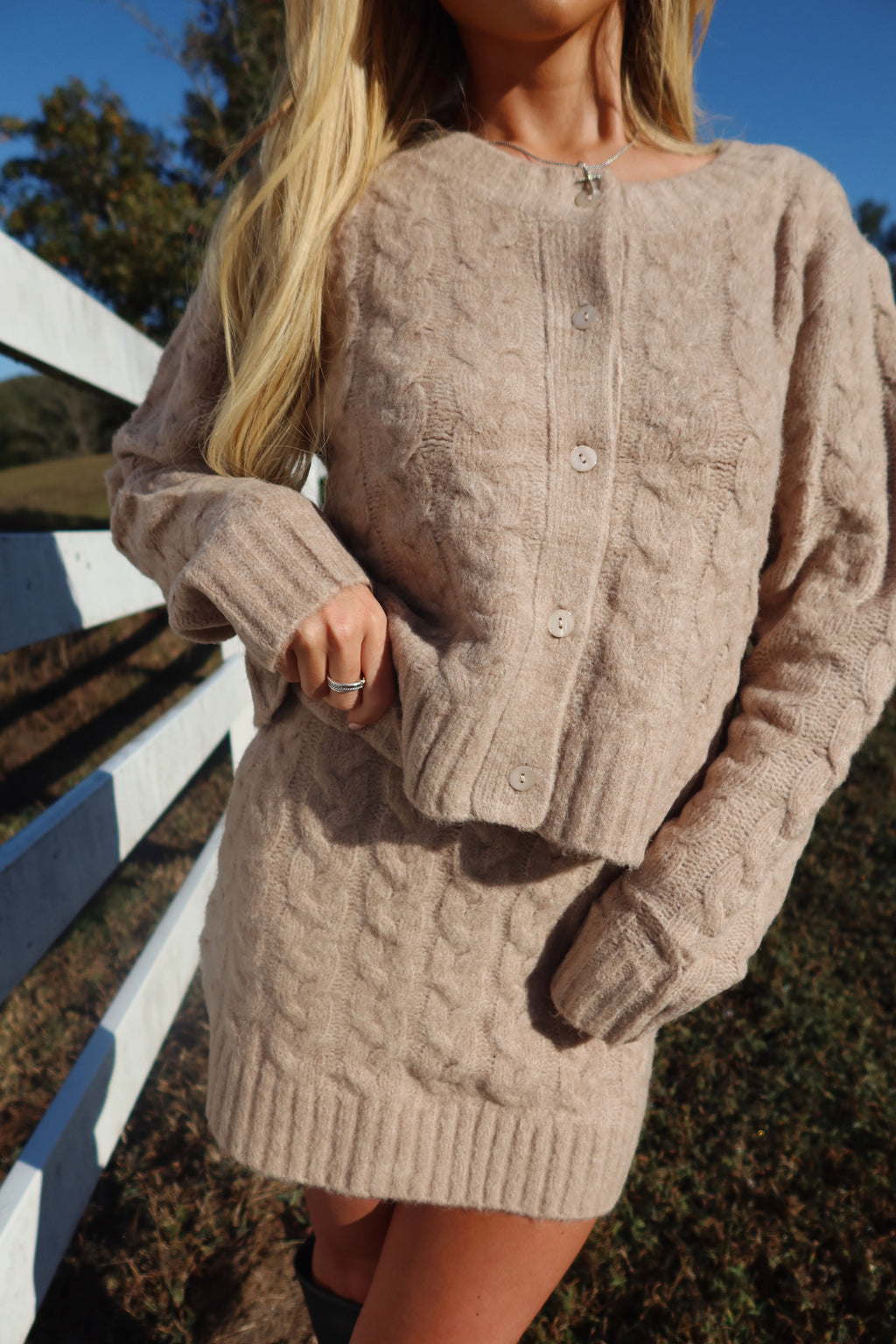 The Thankful Cable Knit Set