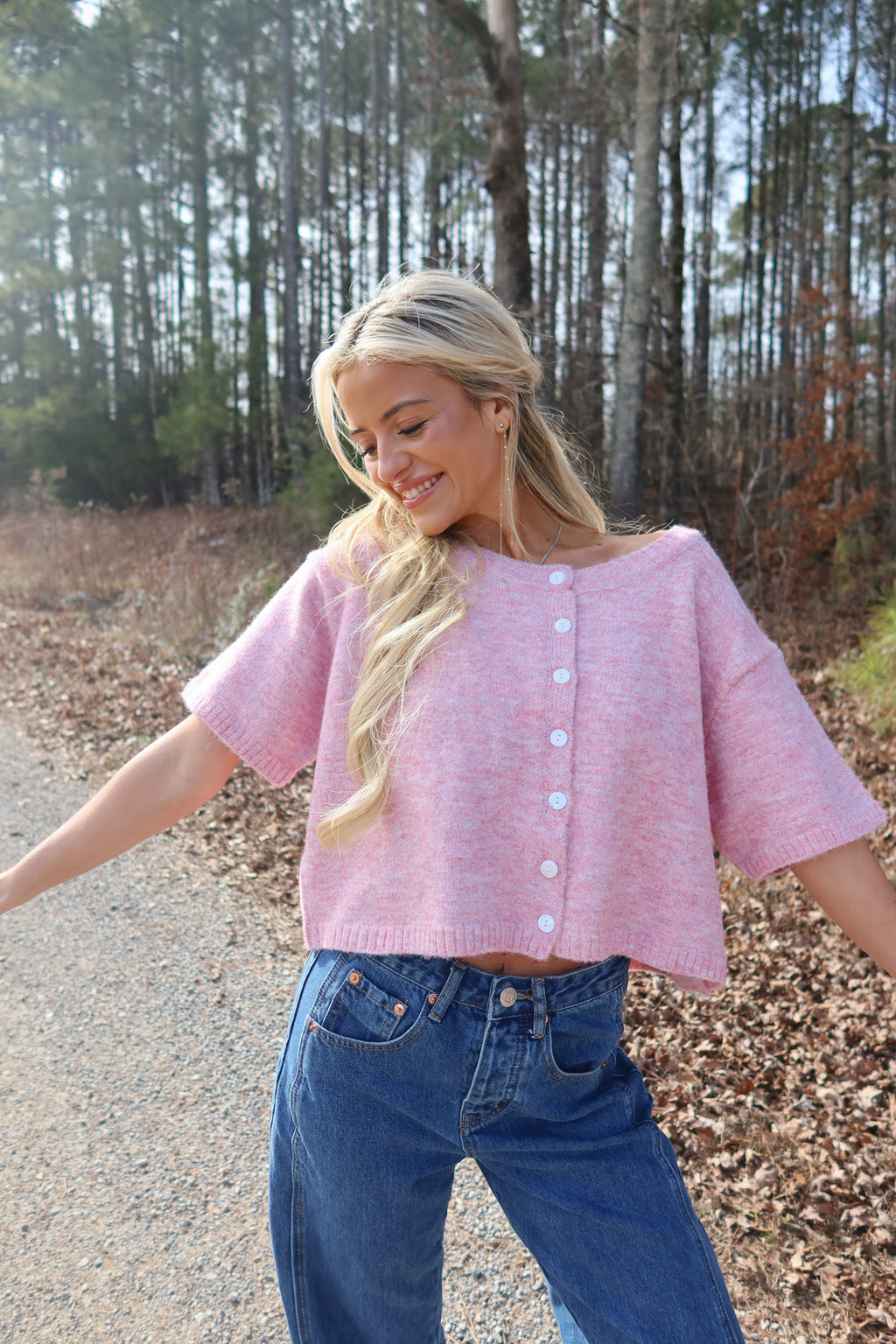 Cora Cardigan (Pink)