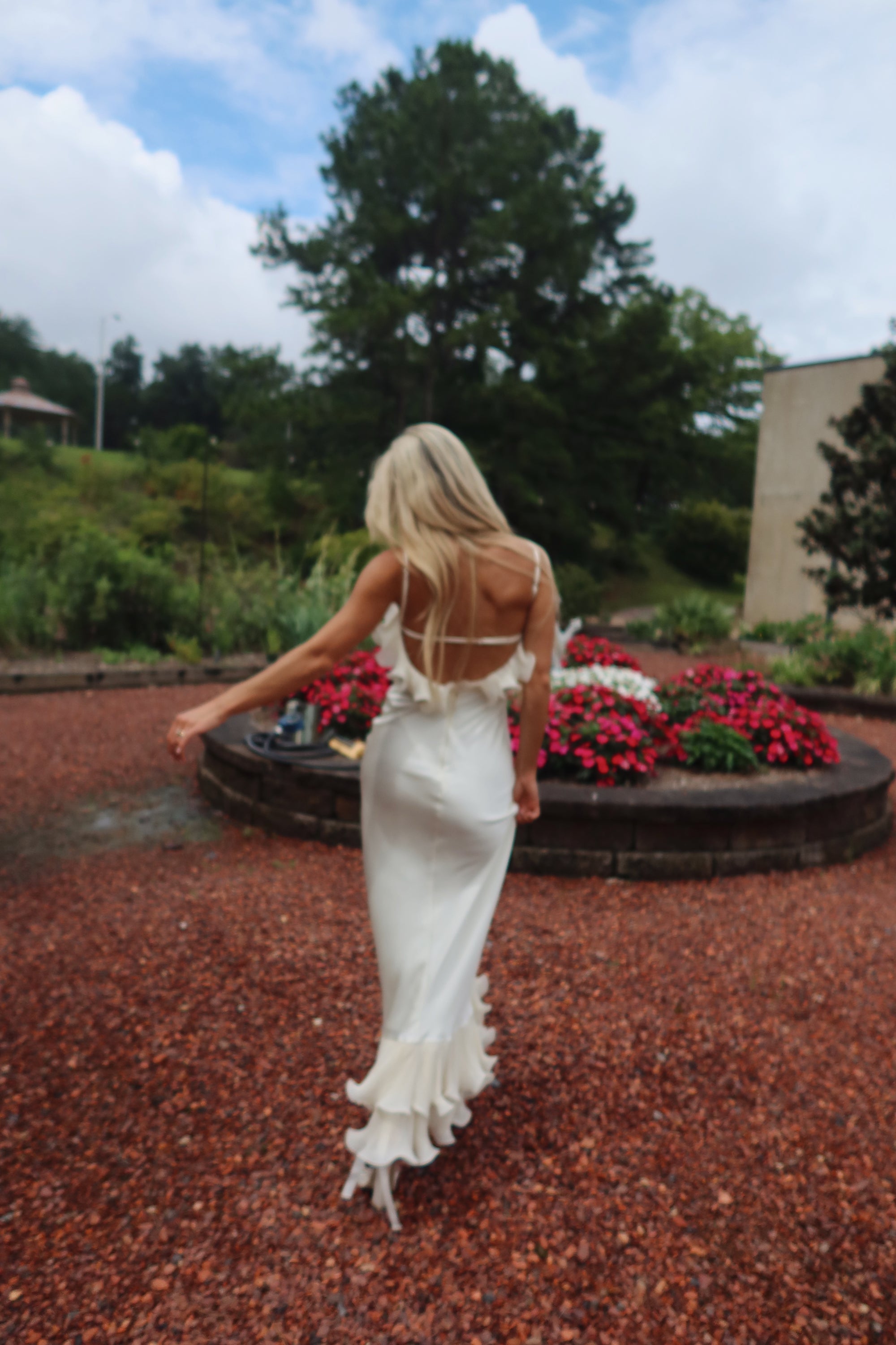 The Fleur Maxi Dress (ivory)