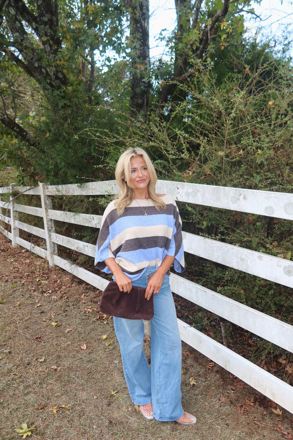 Katie Stripe Dolman Knit
