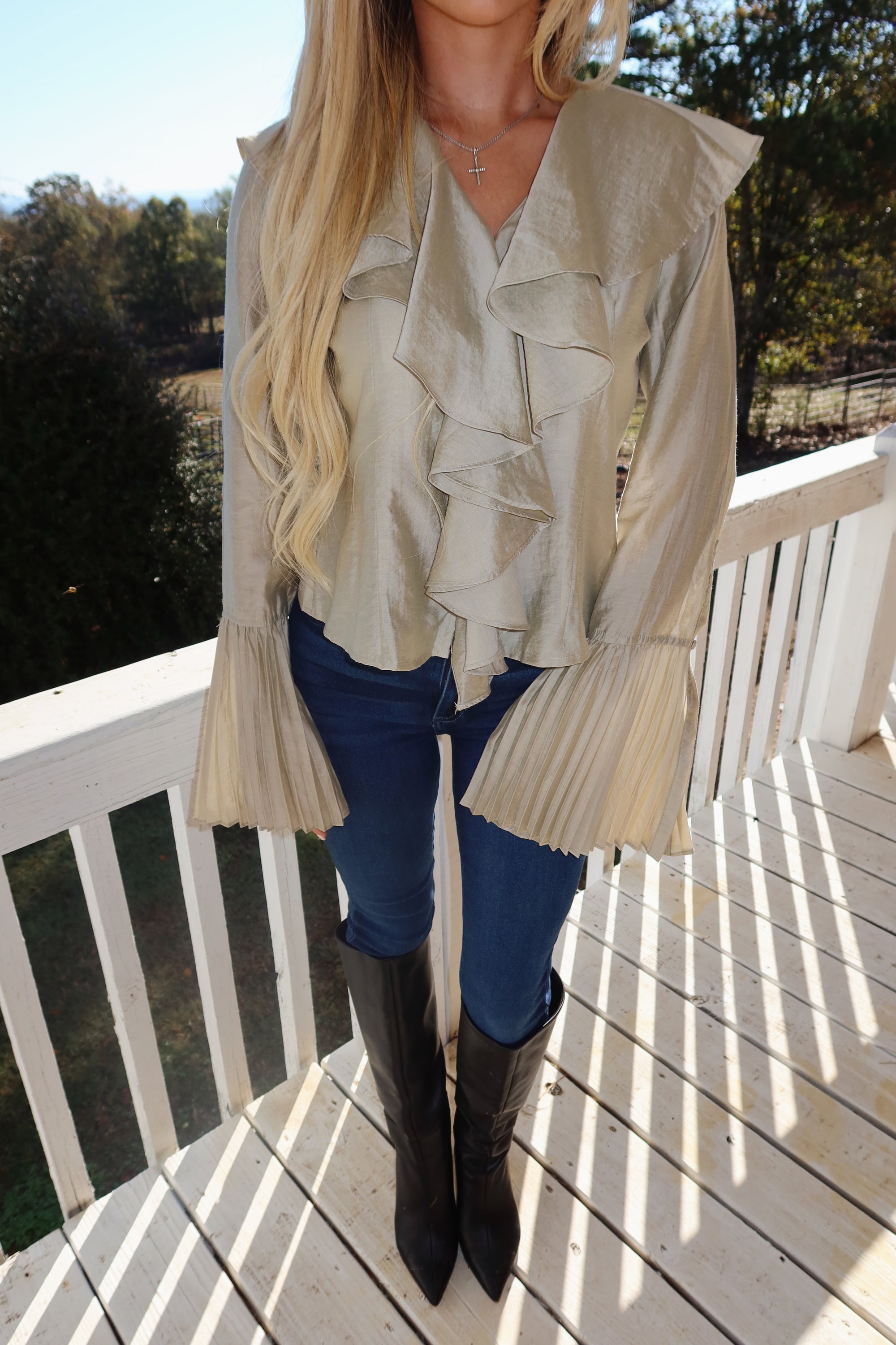 Champagne Toast Blouse