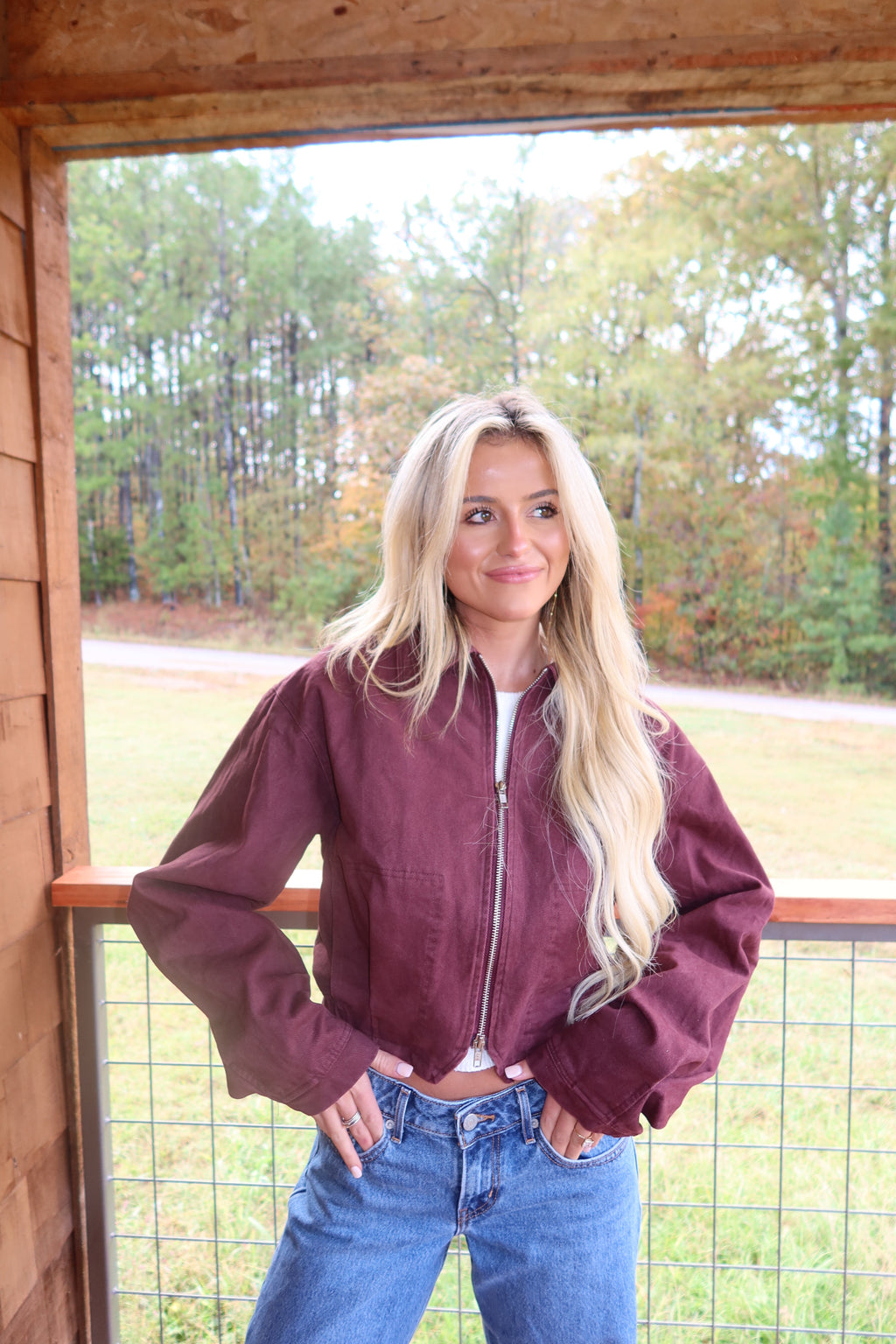 Midnight Merlot Bomber Jacket