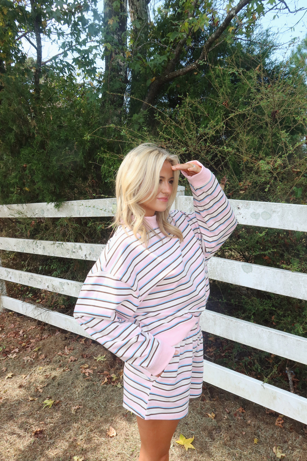 The Poppy Striped Shorts Set