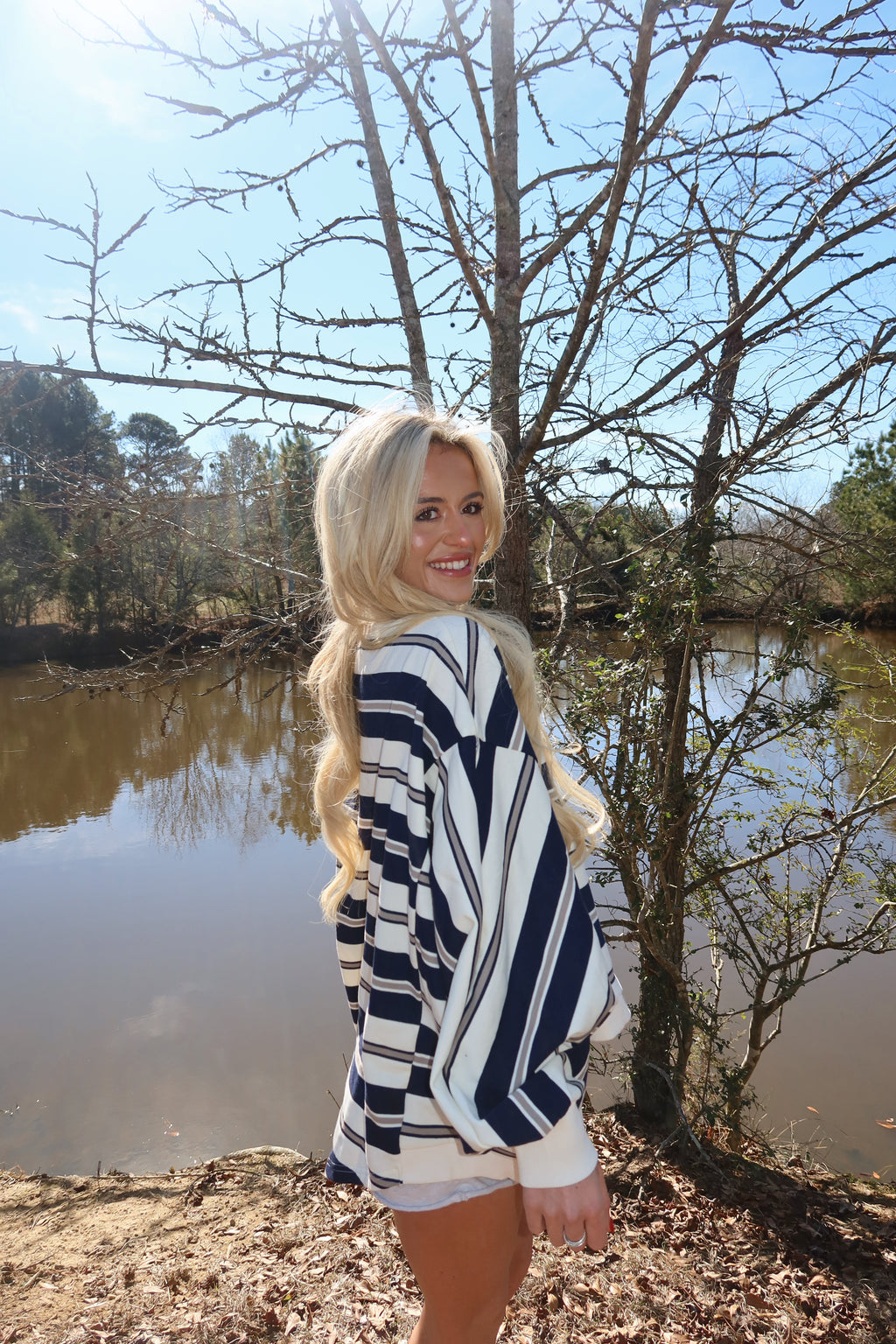 Varsity Mock neck (Navy)