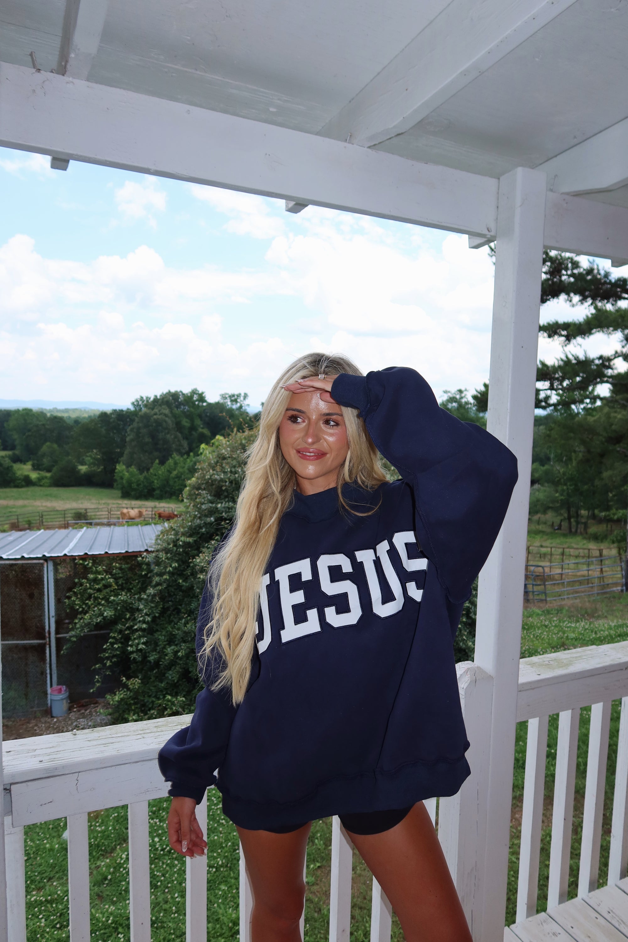 JESUS MOCK-NECK