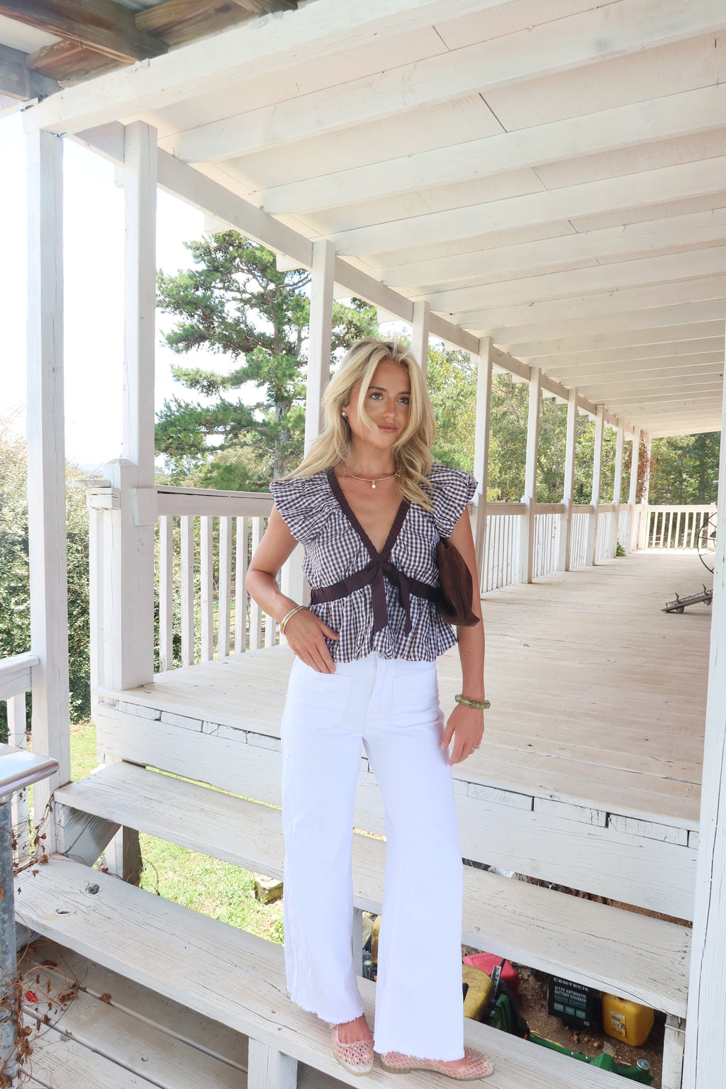Karis Bubble Hem Top