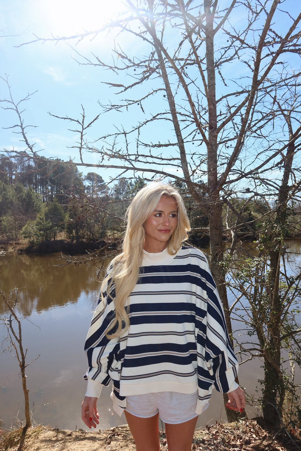 Varsity Mock neck (Navy)