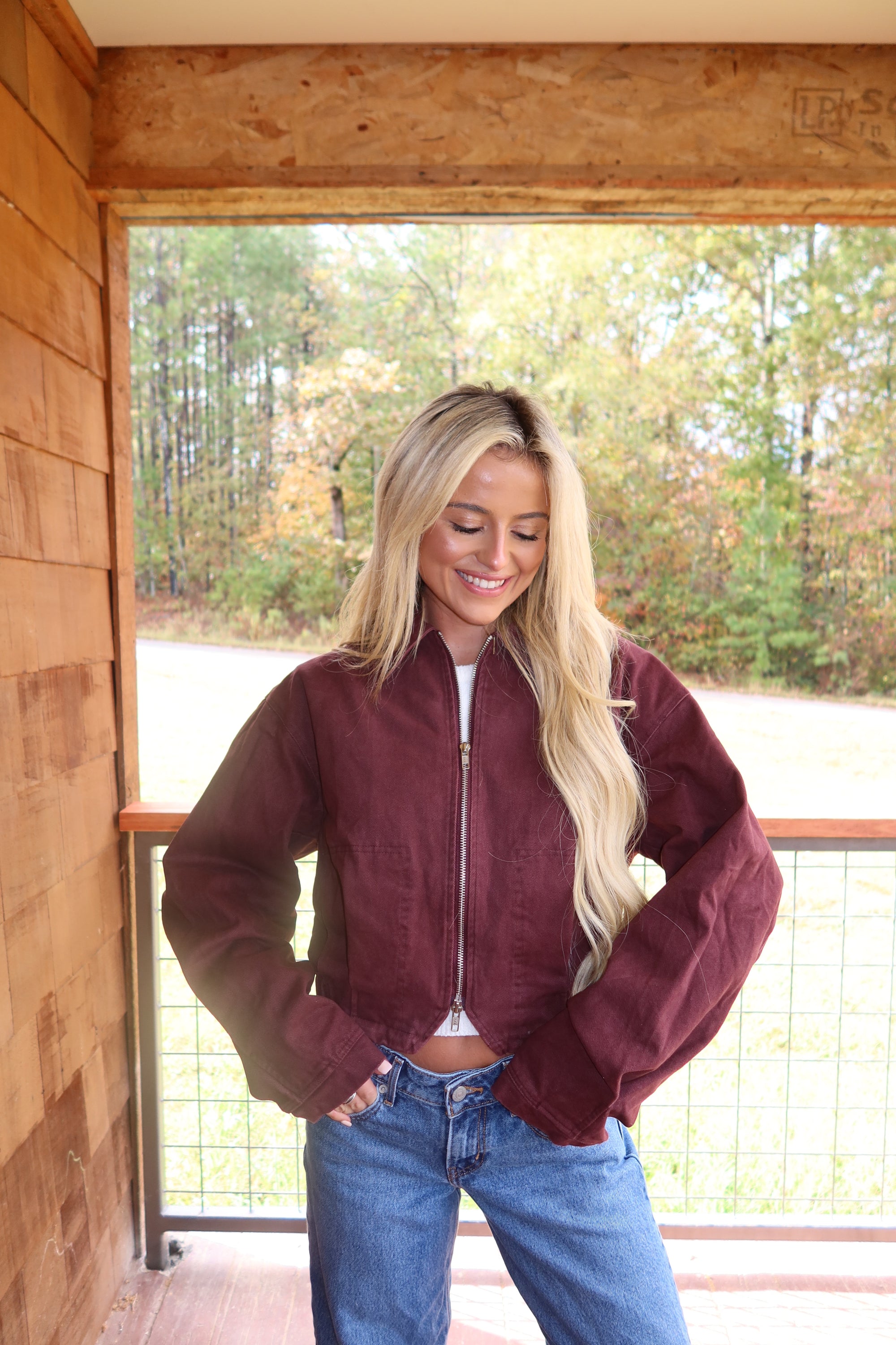 Midnight Merlot Bomber Jacket