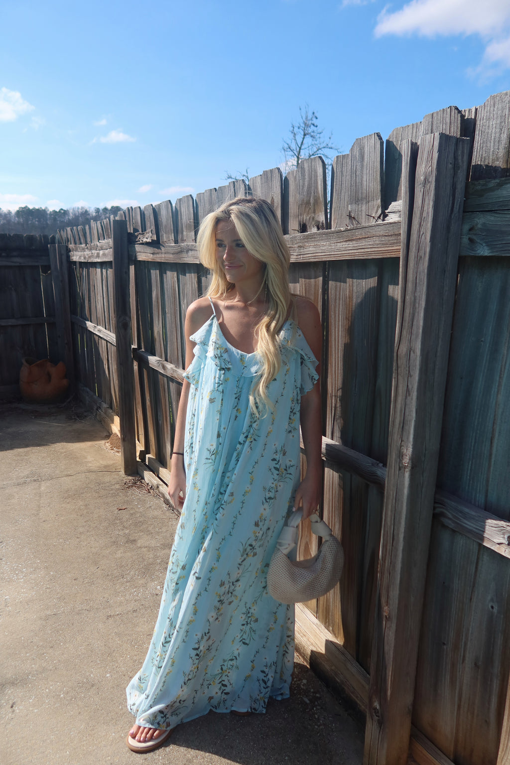 Celestine Ruffle Floral Maxi Dress