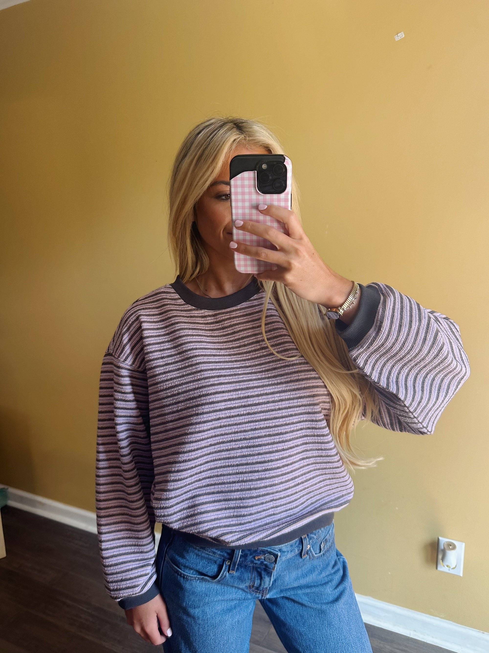 Relaxed Striped Pullover