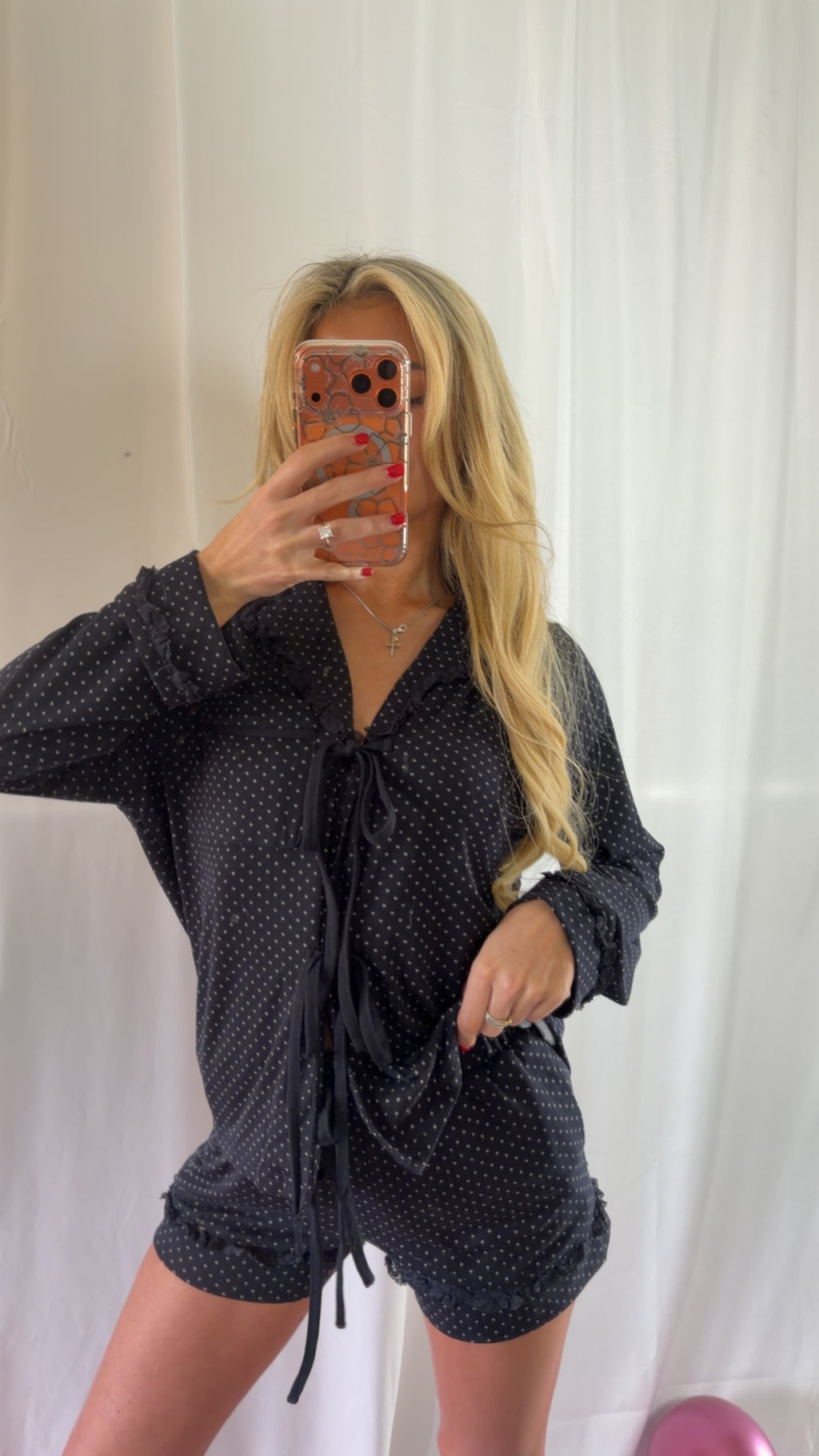 Be Mine PJ Set (NAVY)