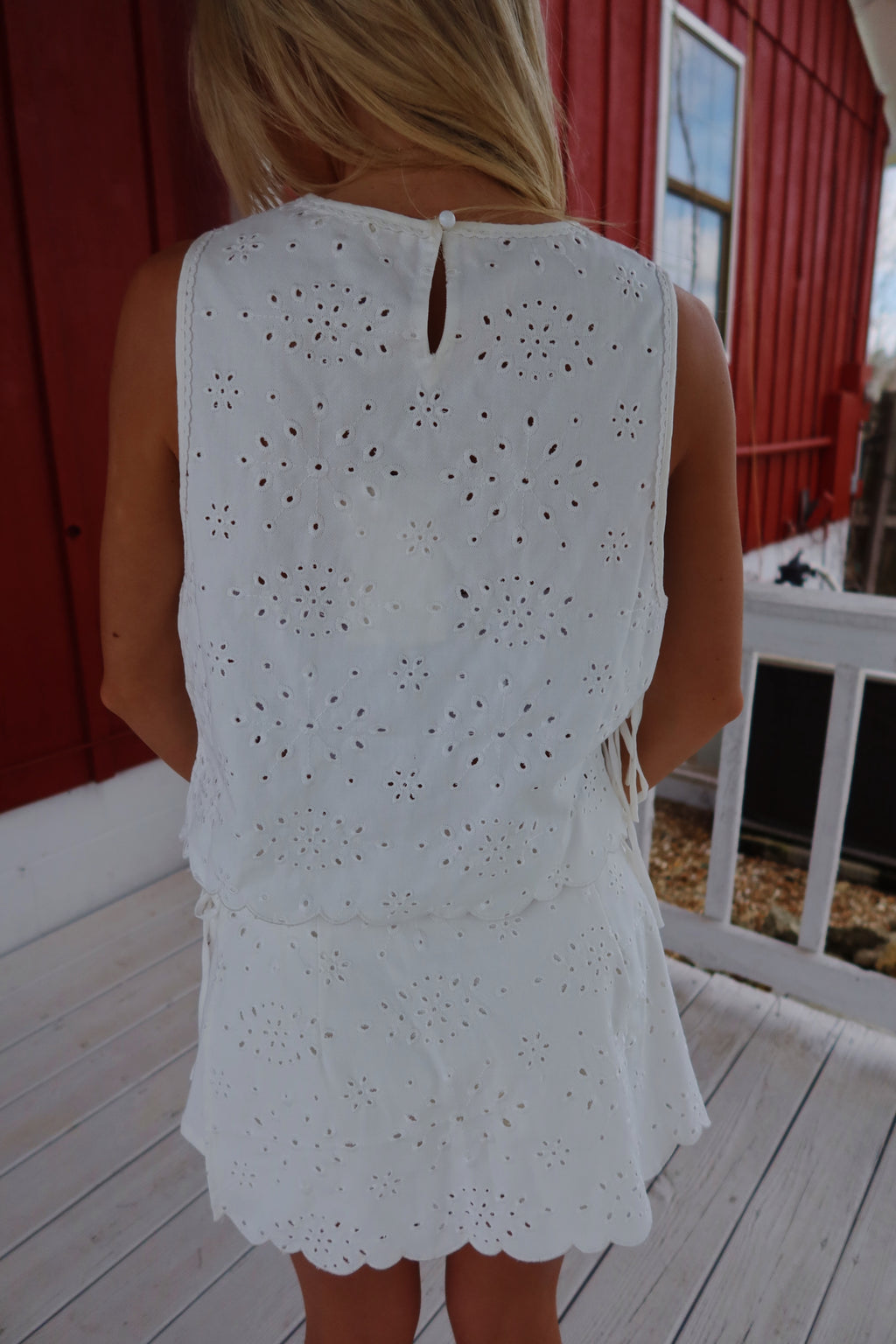 Delaney Eyelet Skort Set