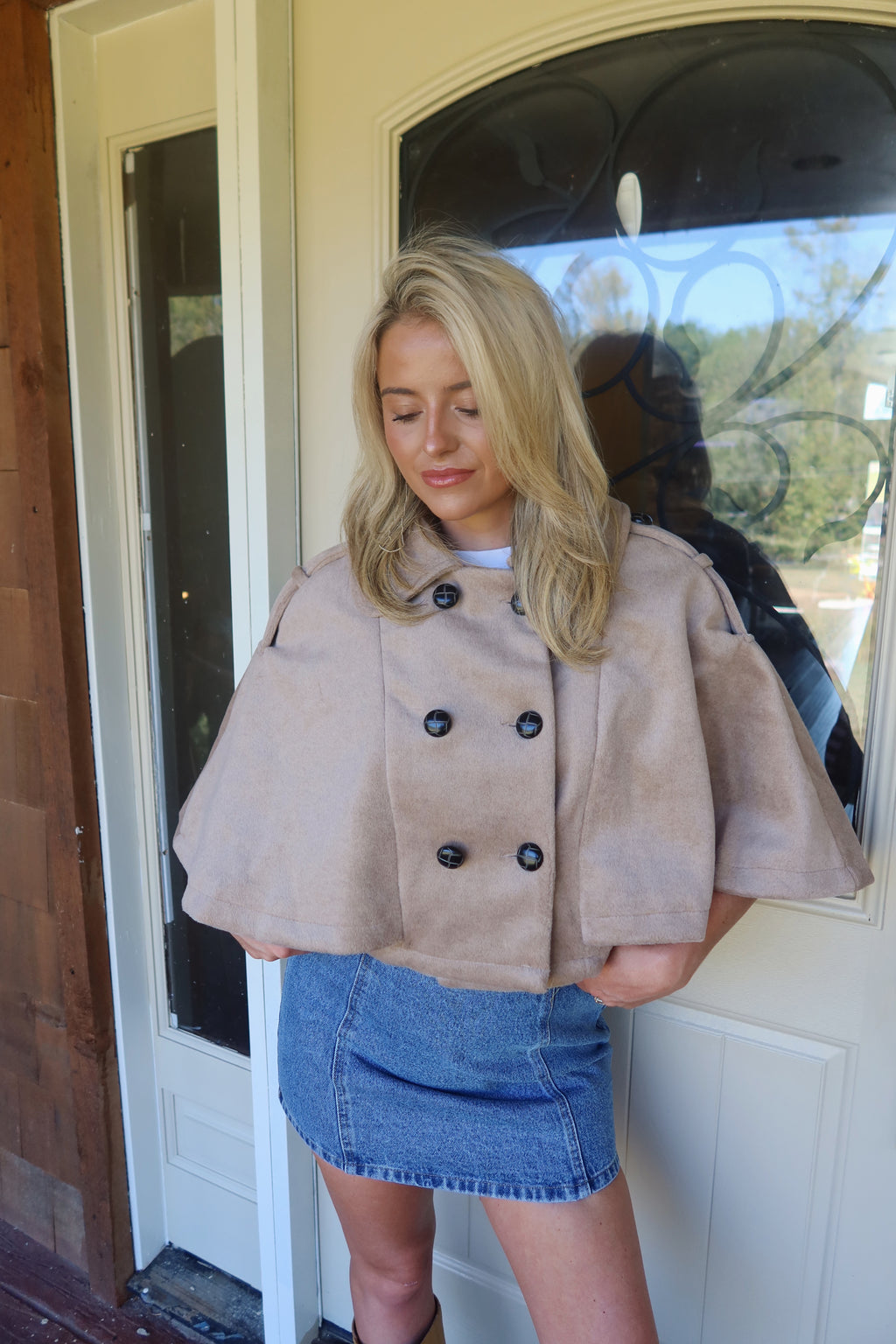 Brittany Short Cape Coat