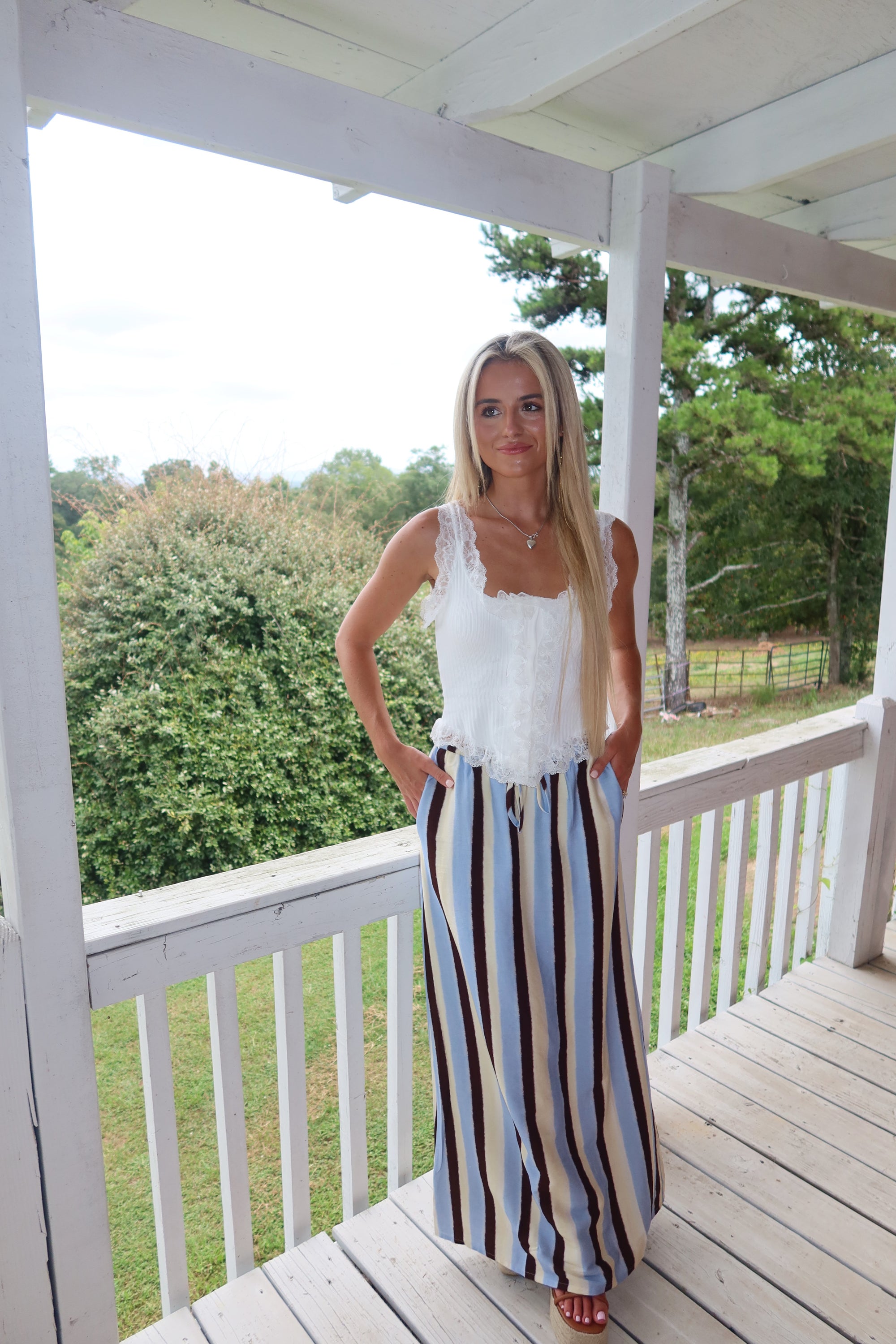 Retro Avenue Maxi Skirt