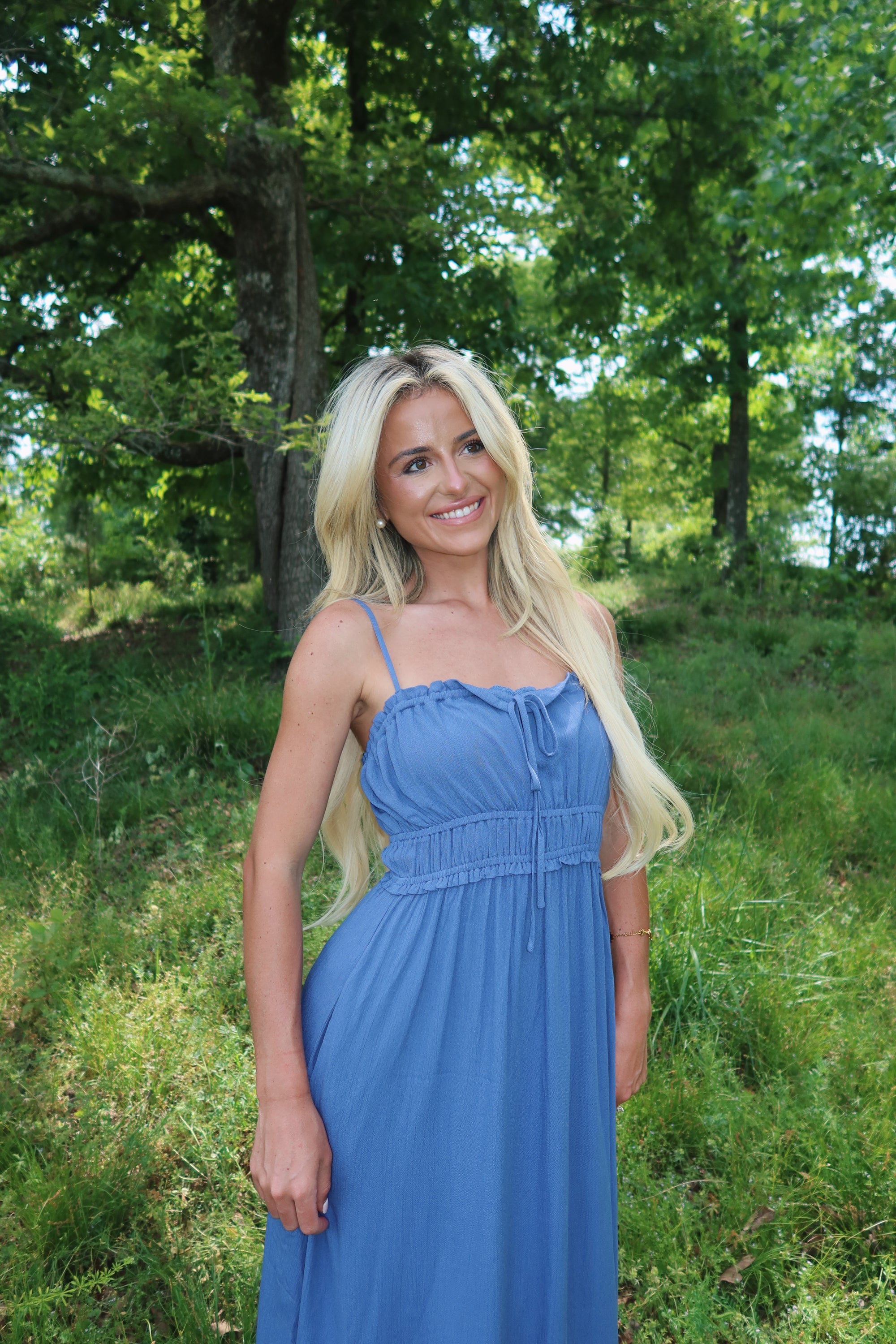 Angel Smocked Maxi Dress