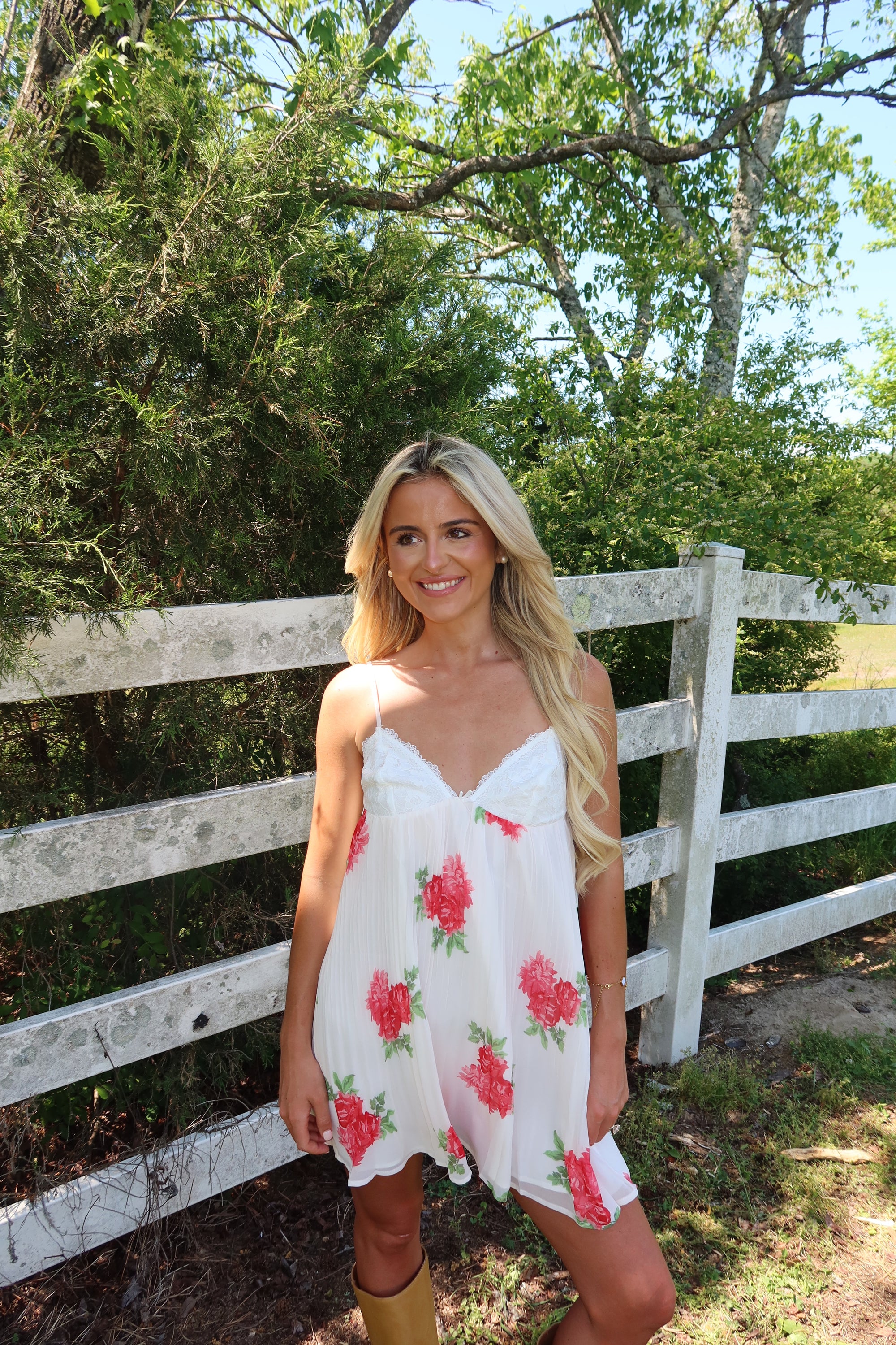 Adelaide Lace Layered Swing Dress