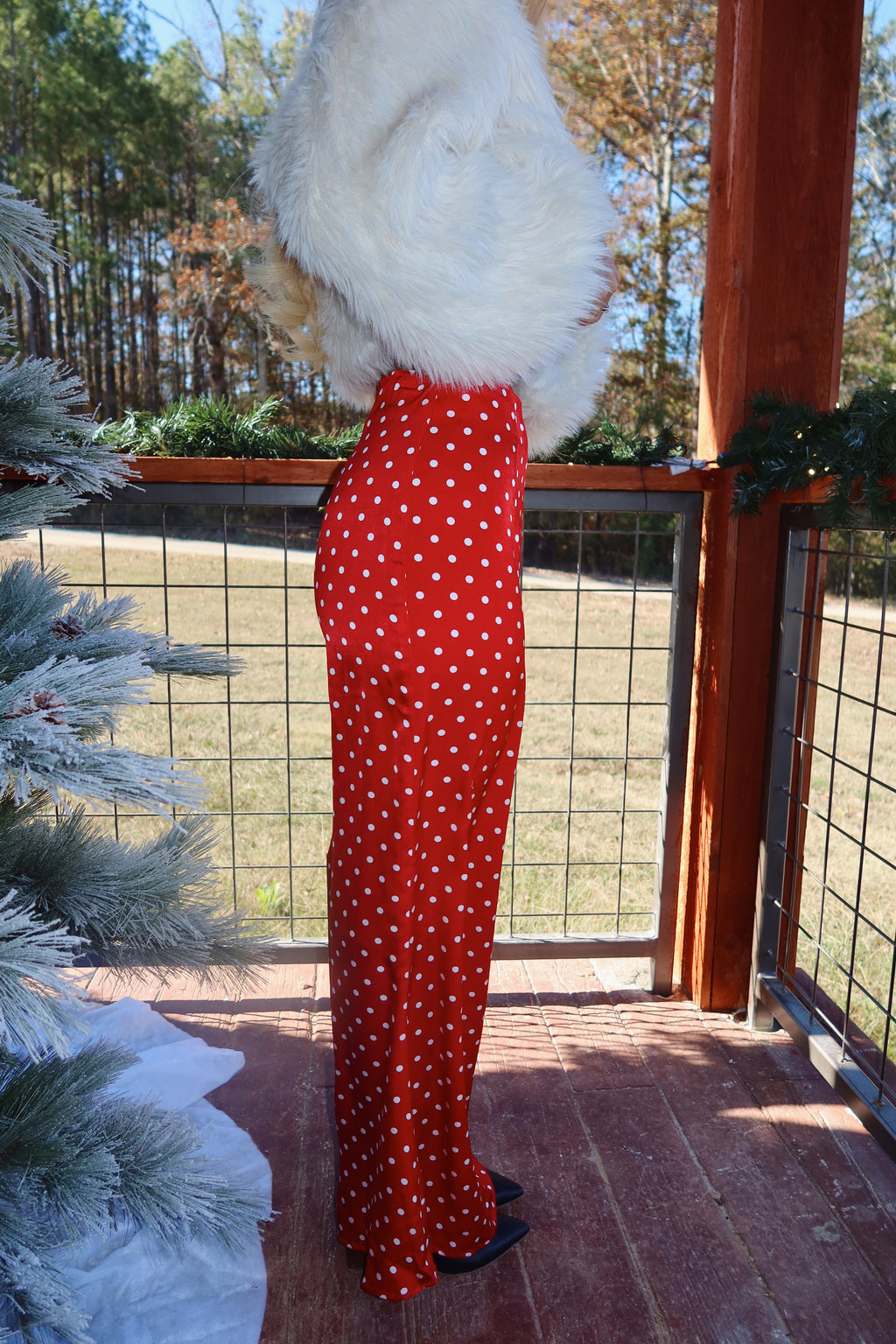 The Ruby Dot Maxi Skirt