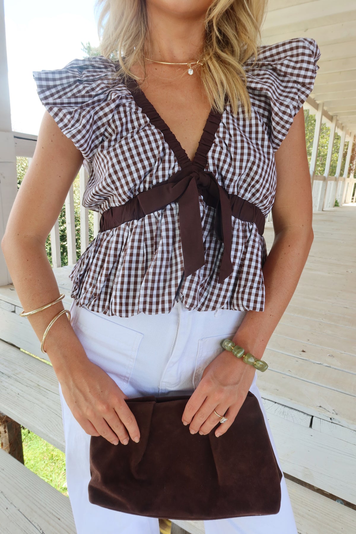 Karis Bubble Hem Top