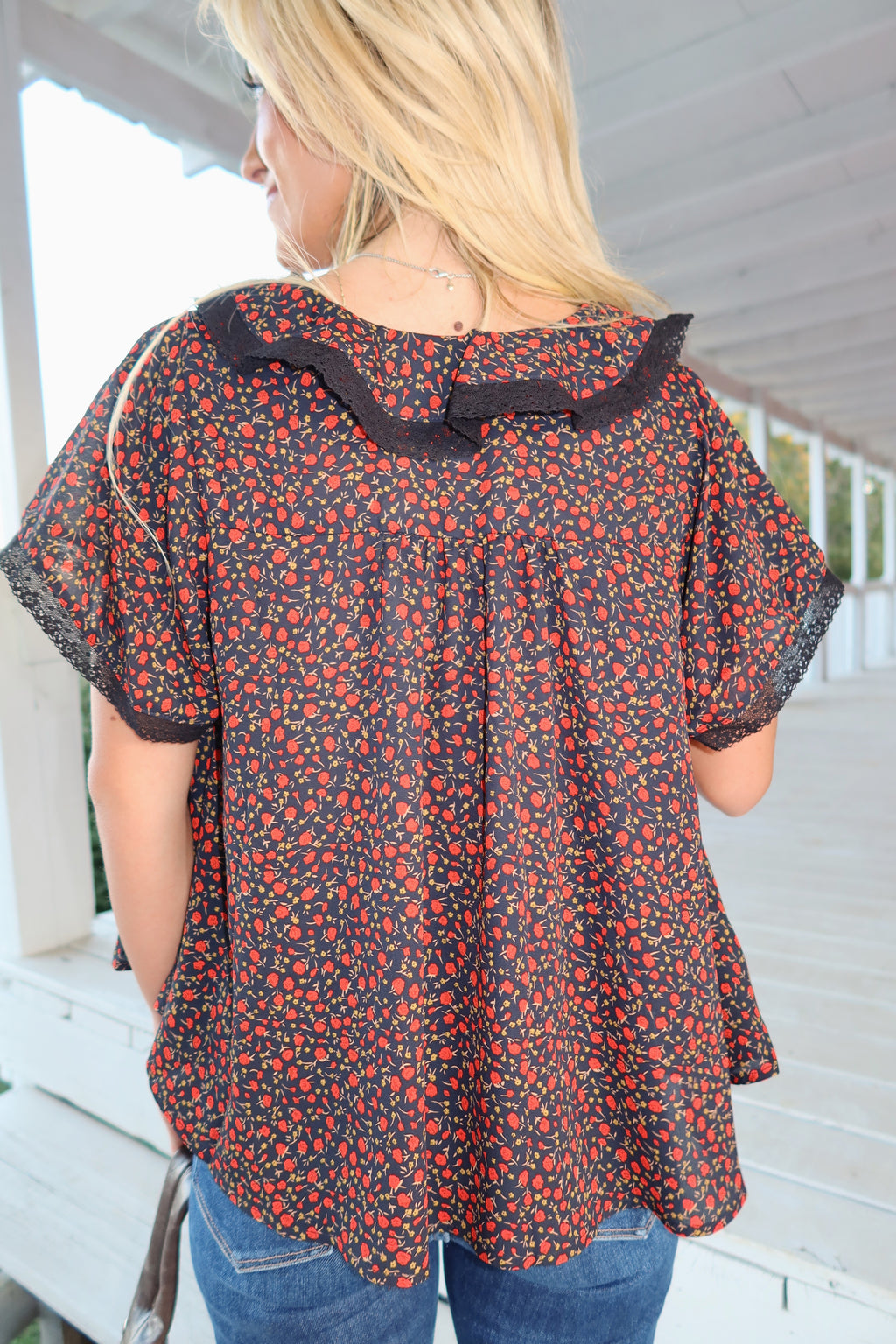 Autumn Floral Blouse