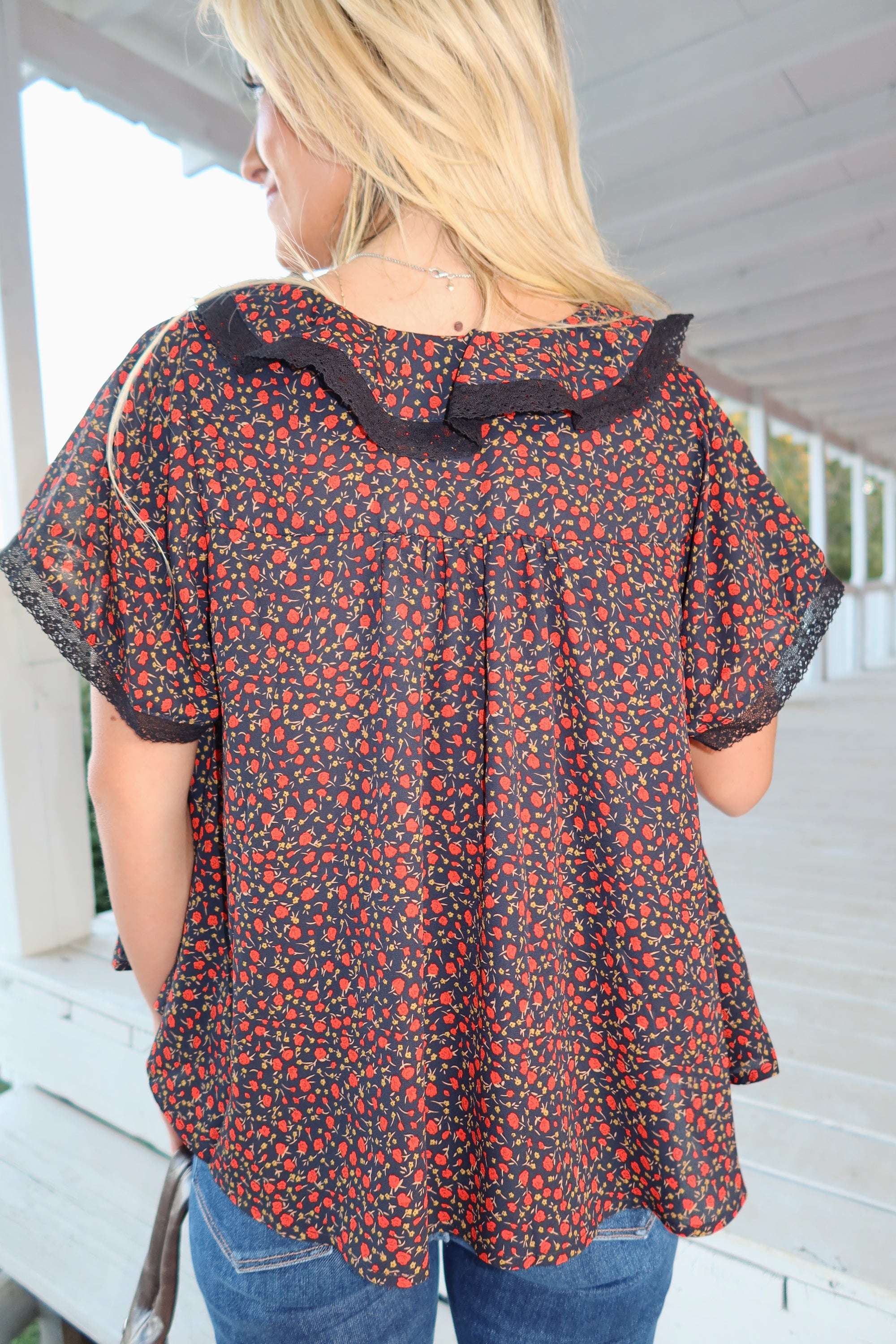Autumn Floral Blouse