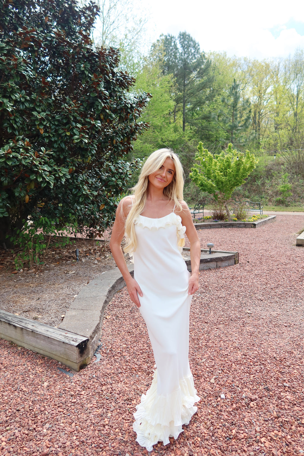 The Fleur Maxi Dress (ivory)