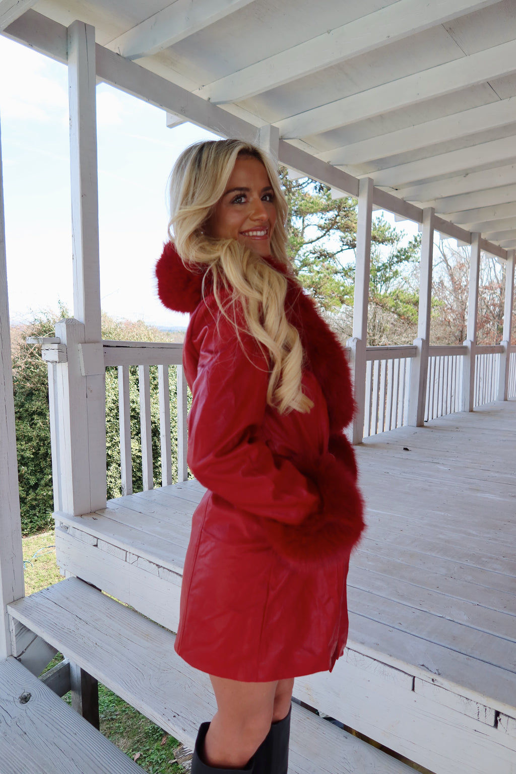 Stacy Fur Trim Jacket