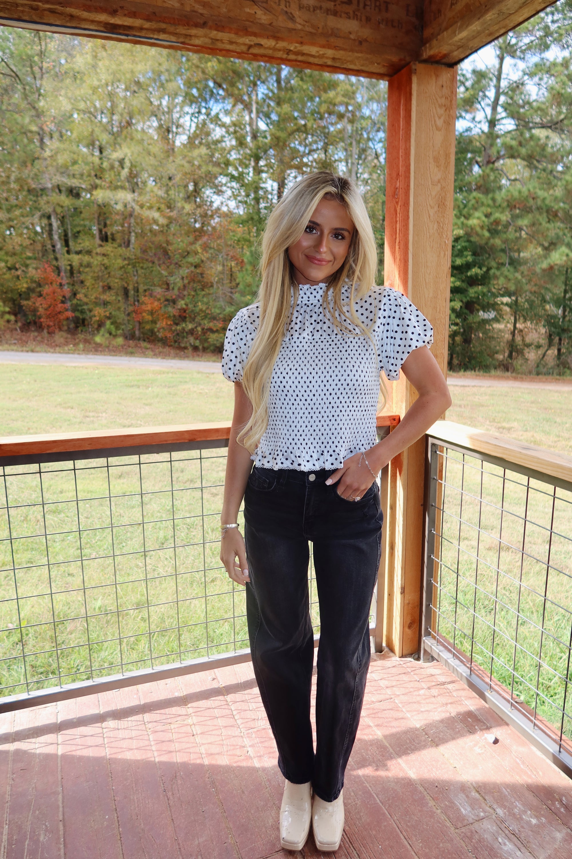 The Parisian Dot Top