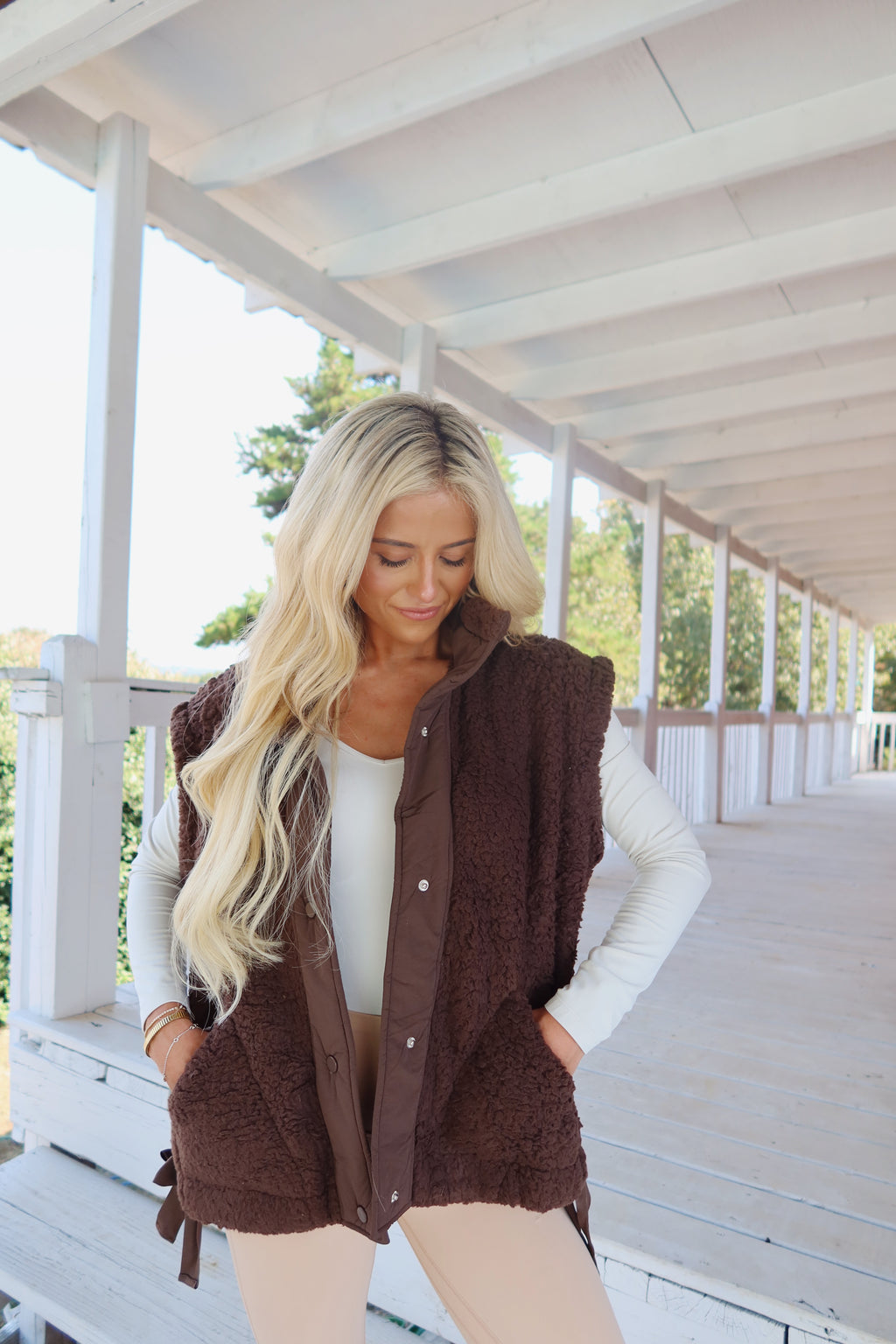 Alpine Sherpa Vest (Brown)